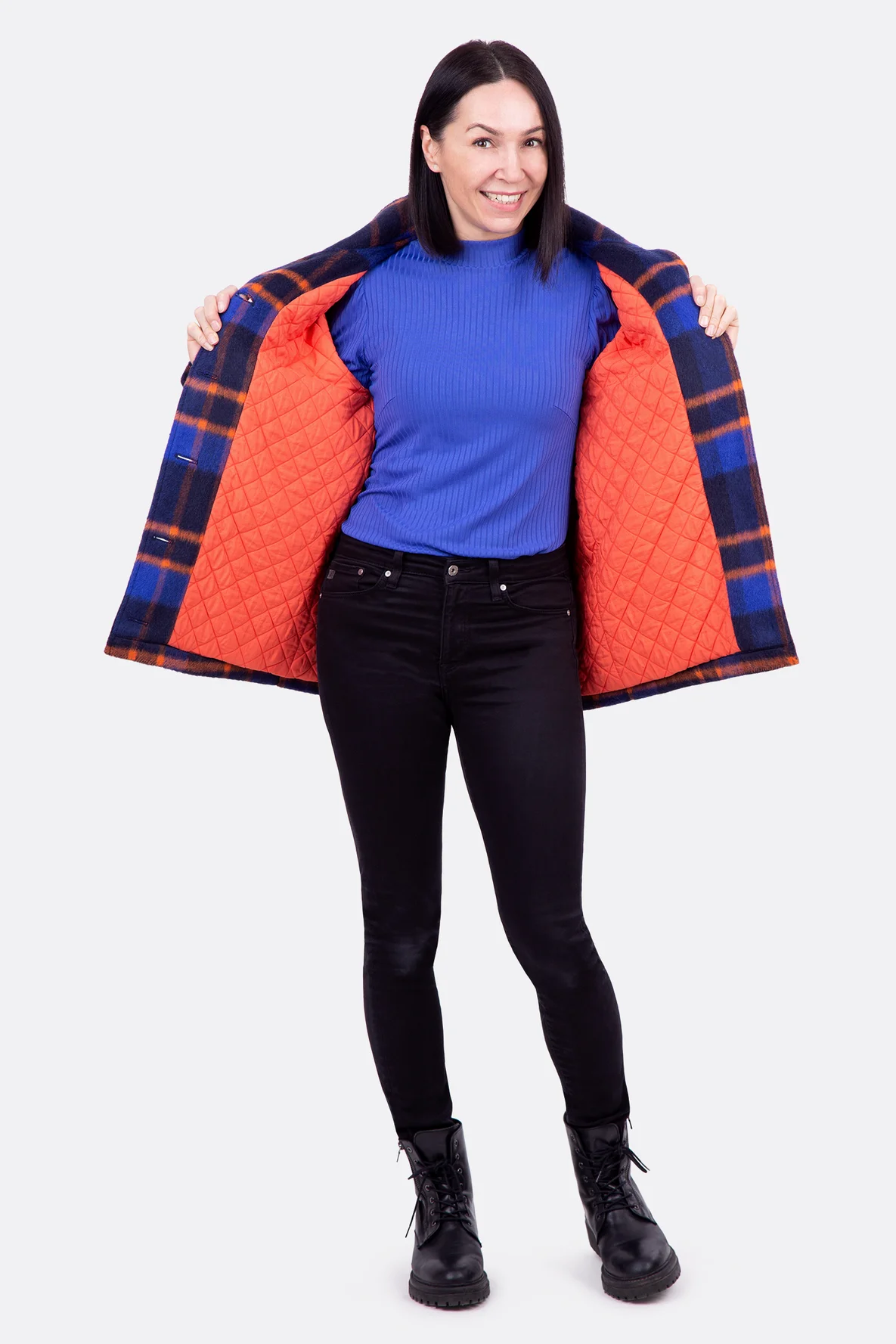 Schnittmuster Hemdjacke Innenfutter aus Steppstoff nähen