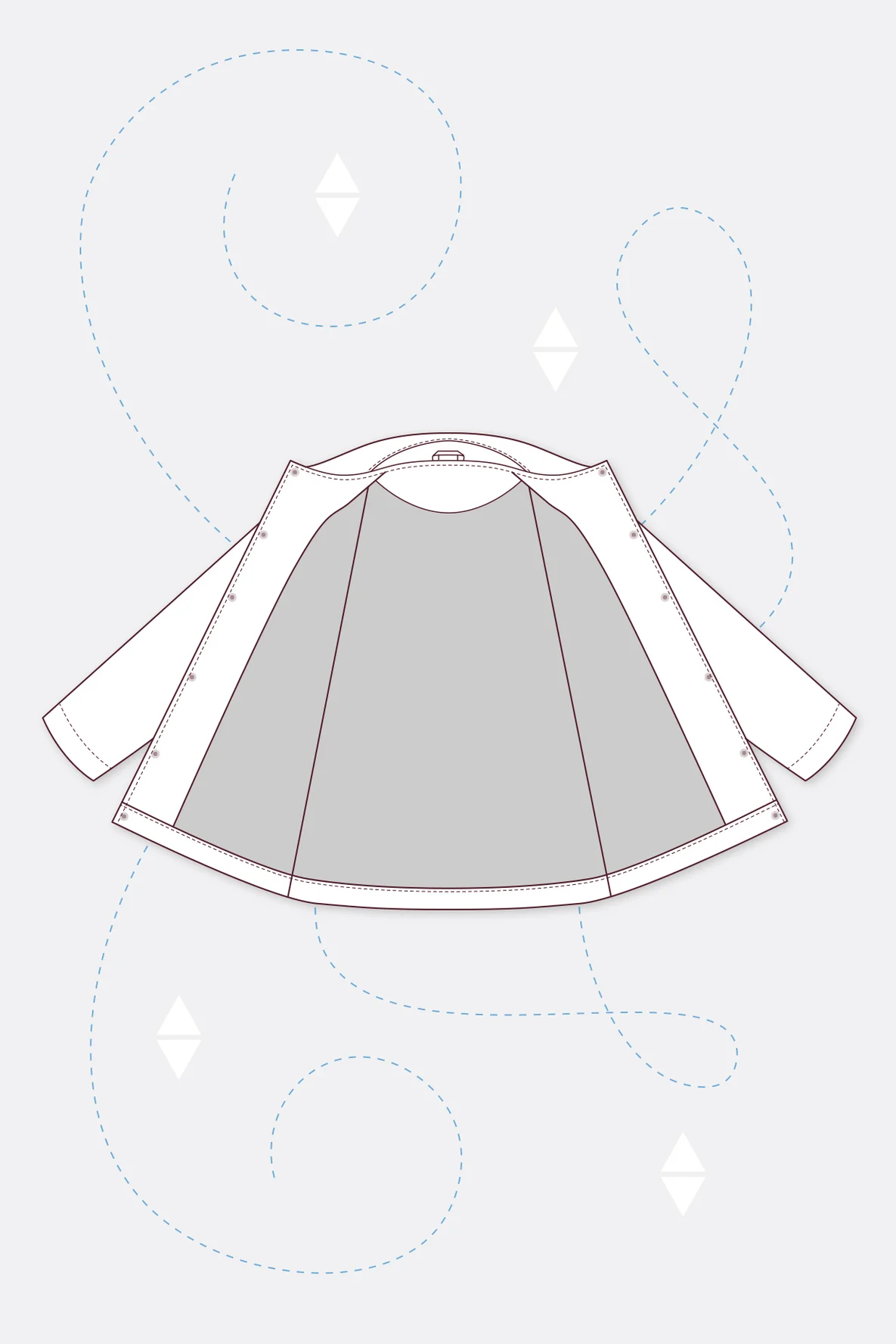 Schnittmuster Lenny Hemdjacke Futter Add On