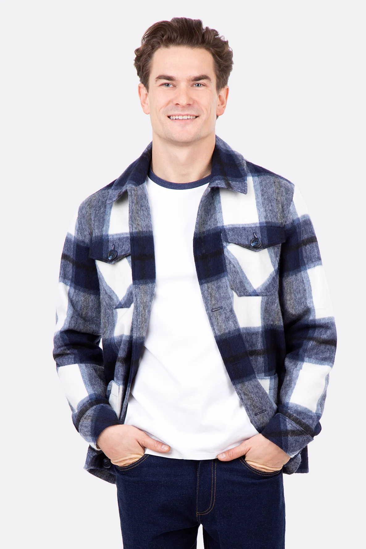 Schnittmuster Lenny für lässige Männer Hemdjacke zum Selbernähen