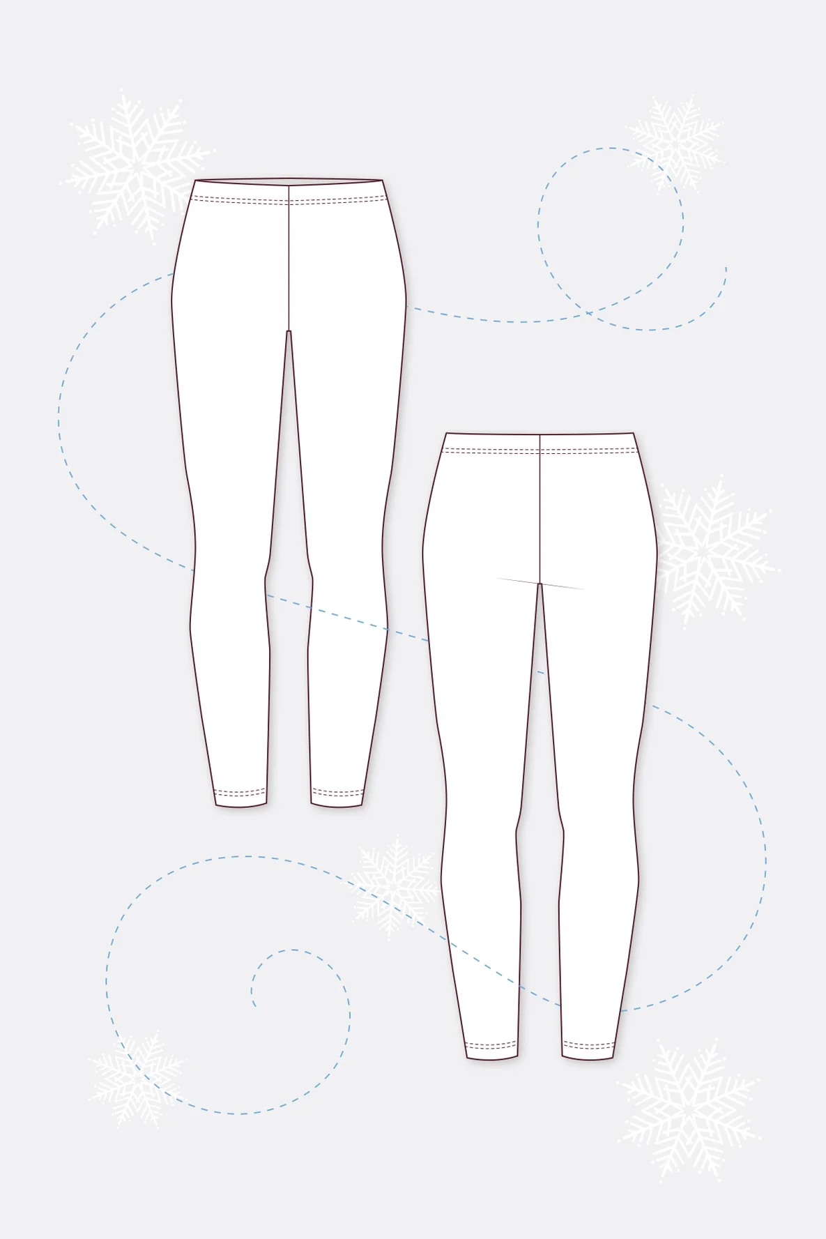 Schnittmuster Thermo-Leggings Noelle zum Selbernähen