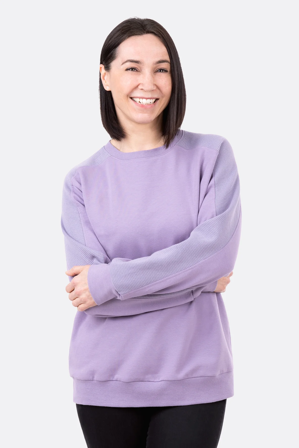 Damen Pullover mit rundem Ausschnitt selber nähen