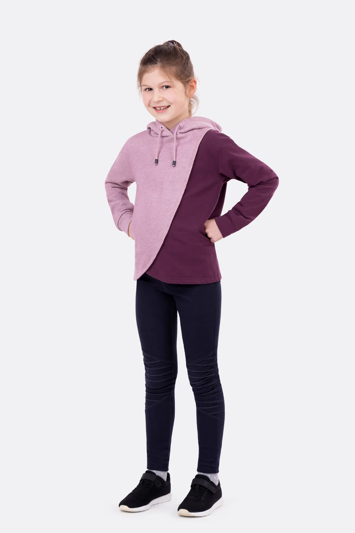 Kinder Outfit selber nähen Hoodie Leggings