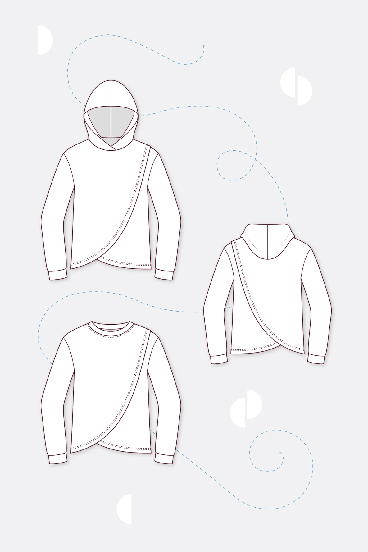 Kindershirt Schnittmuster Sammy Wickeloptik