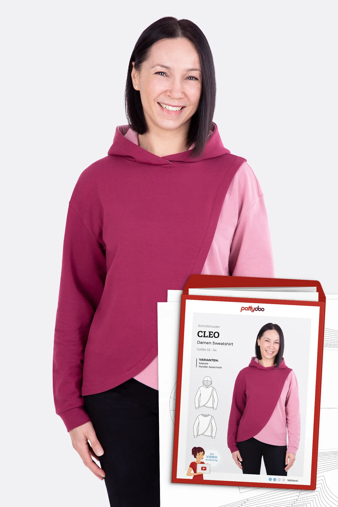 Sweatshirt Cleo Papierschnittmuster zum Selbernähen