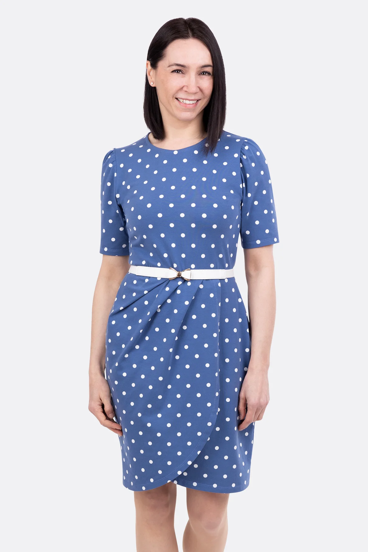 Schnittmuster Jerseykleid mit Wickelrock zum Selbernähen