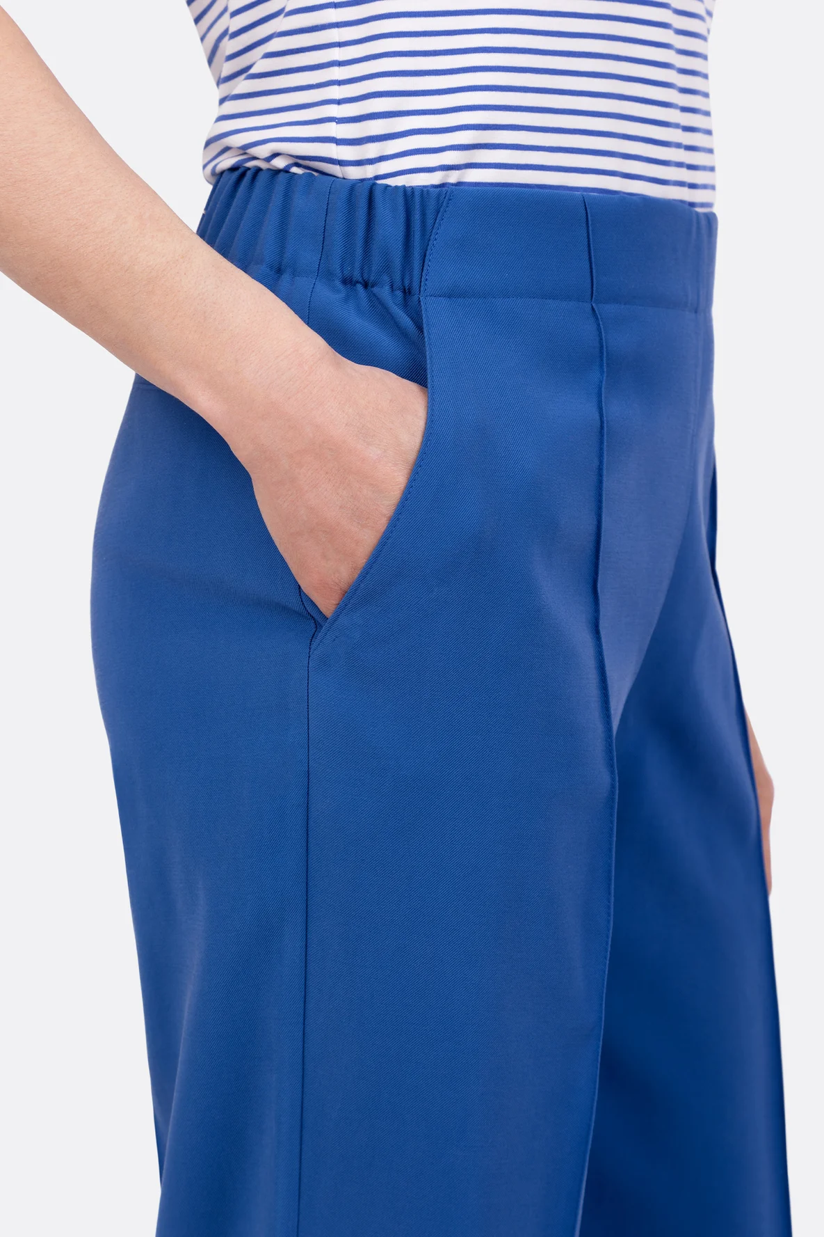 Schnittmuster weite Damenhose mit Biese zum Selbernähen