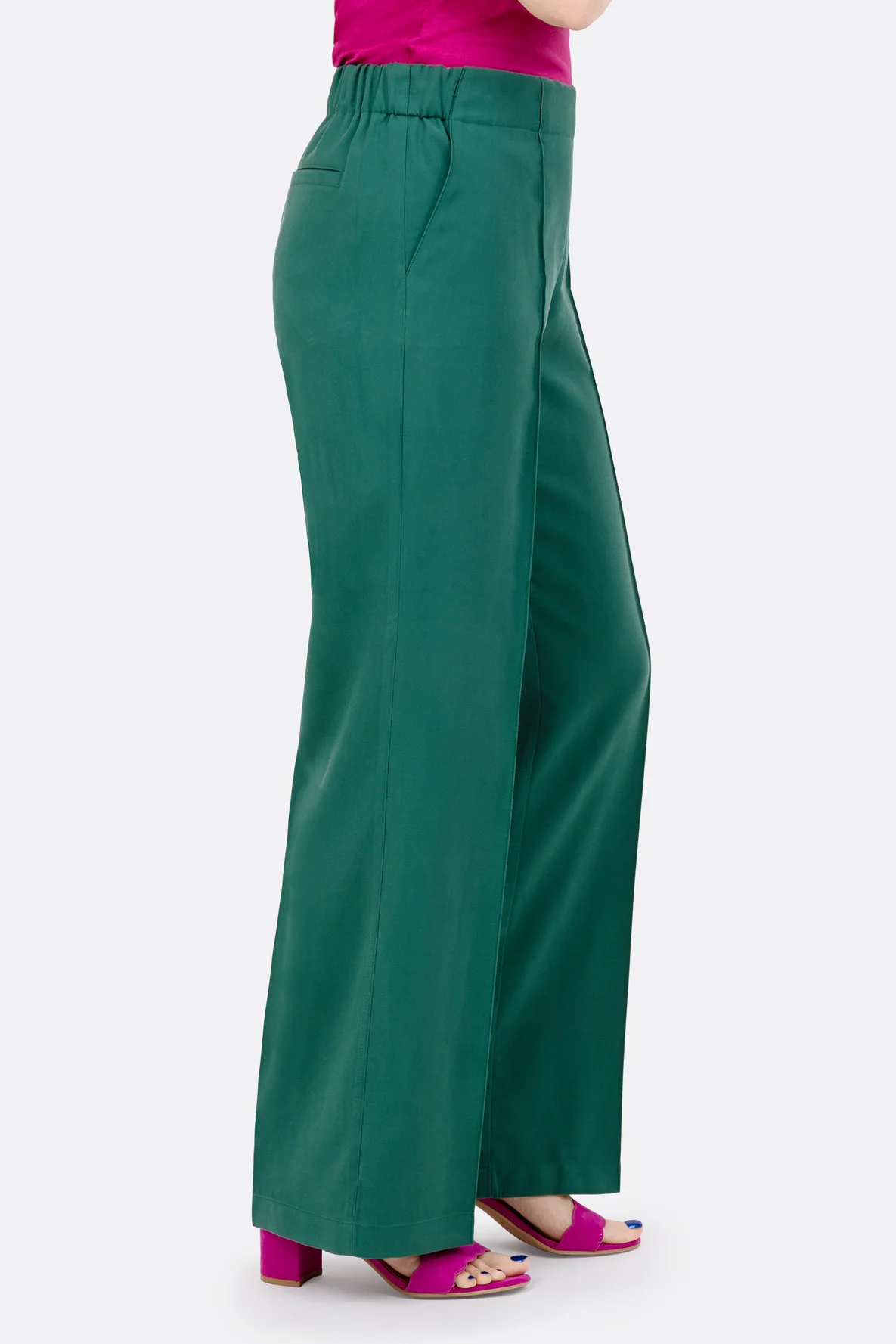 Damenhose Schnittmuster mit Bügelfalten Biesen