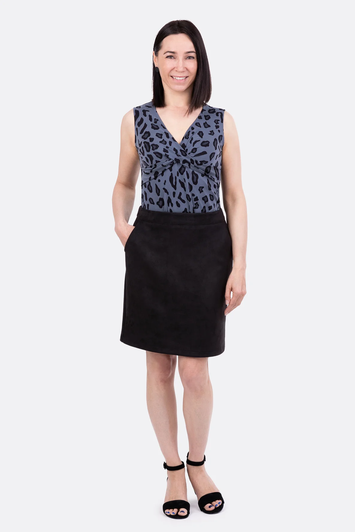 Damentop Schnittmuster Gloria mit Rock Tessa Outfit