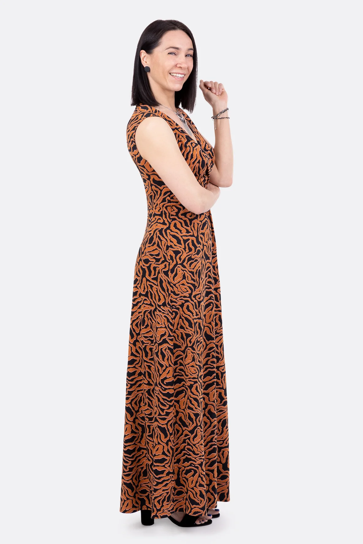 Schnittmuster Maxikleid aus Jersey zum selbernähen