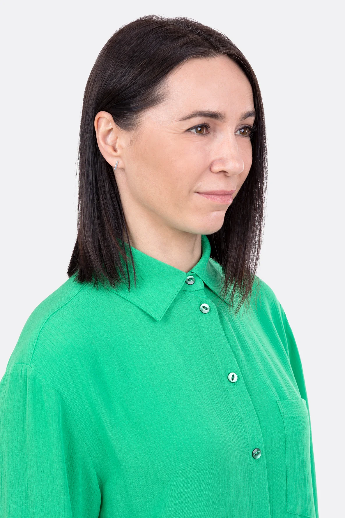 Damenbluese  Schnittmuster mit Kragen zum Knöpfen Nähanleitung