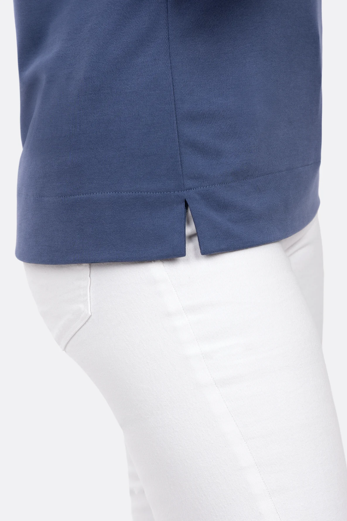 Damen-Schnittmuster für Poloshirt mit Saumschlitz Nähanleitung