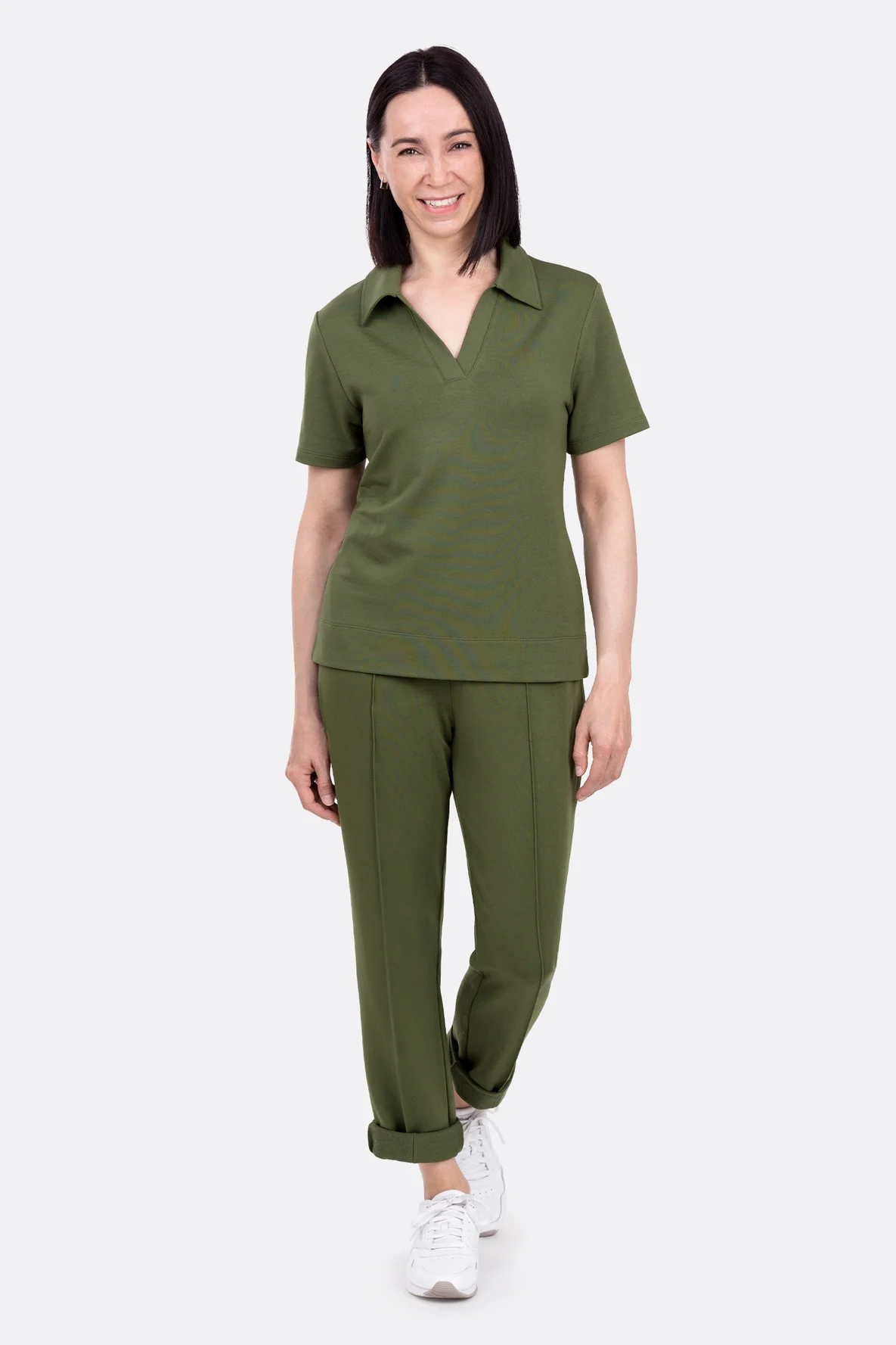 Loungeset-Schnittmuster Jogginghose Poloshirt