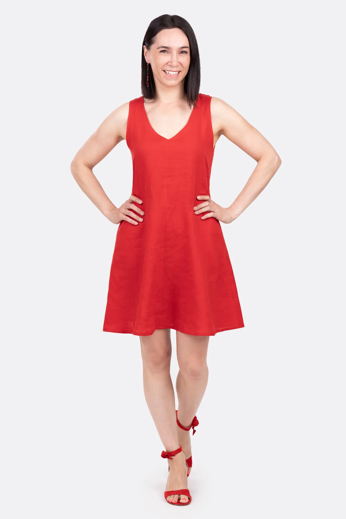 Damen-Schnittmuster Kleid Viskoseleinen sommerlich