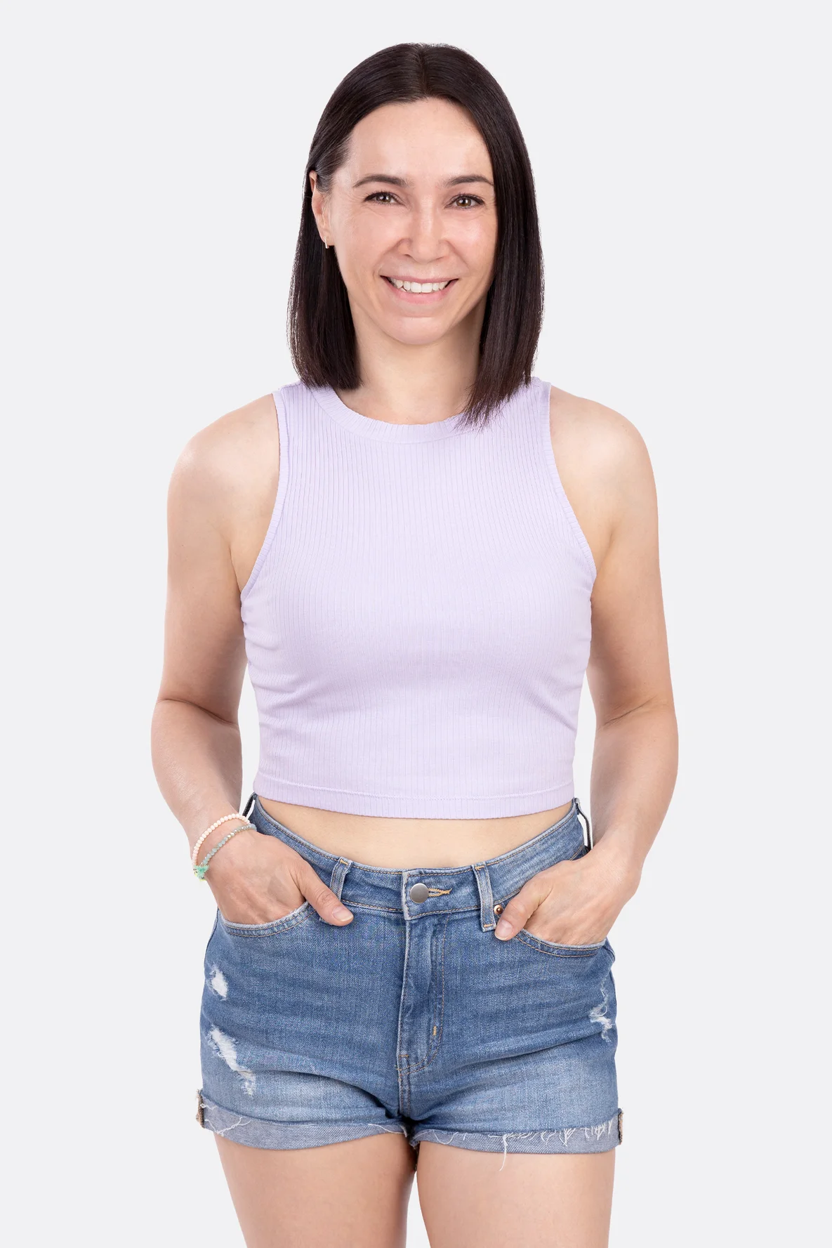 Schnittmuster Crop Top bauchfrei aus Rippjersey nähen