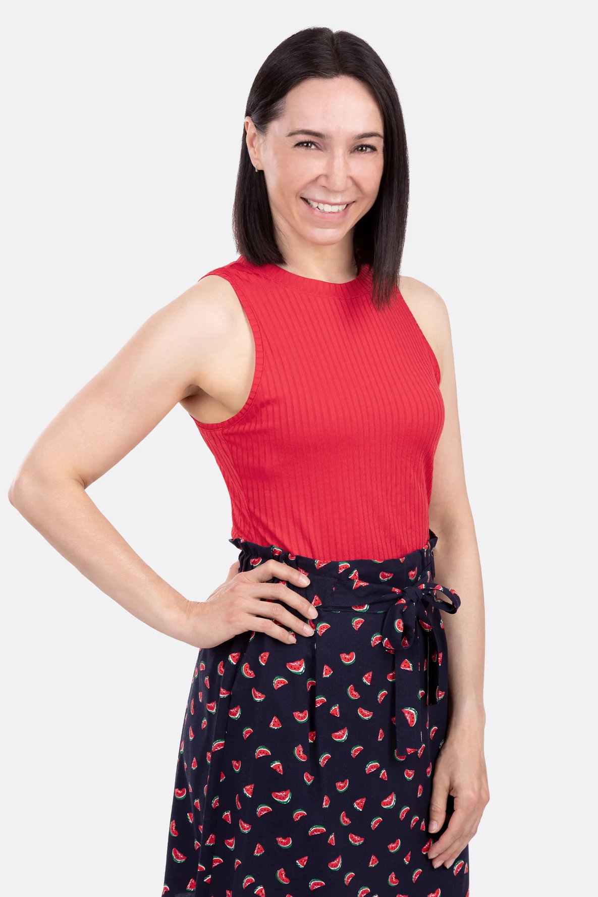 Schnittmuster Damen Sommertop aus Rippjersey nähen