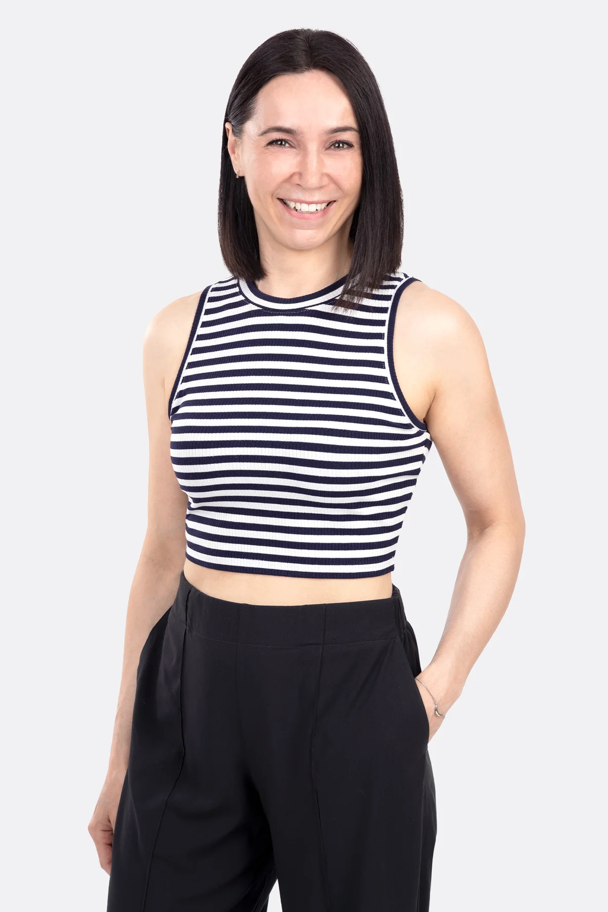 Schnittmuster Damen Sommertop aus Rippjersey nähen