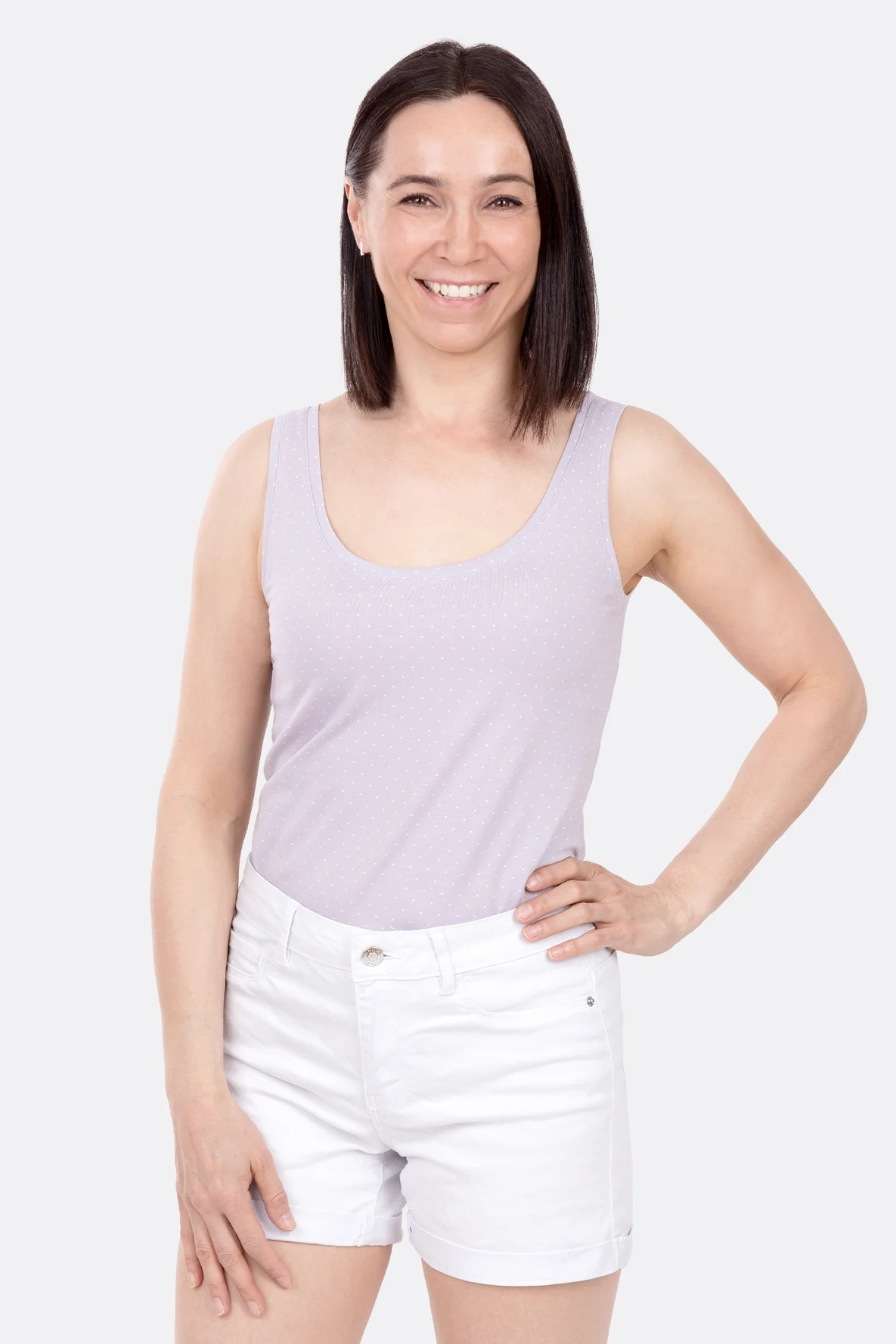 Schnittmuster Damentop Basicteil aus Jersey selber nähen