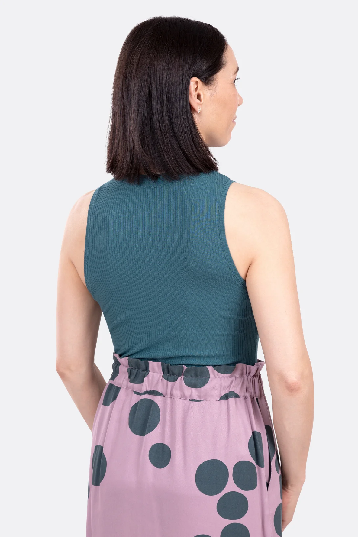 Schnittmuster Racerback Damentop aus Rippjersey nähen