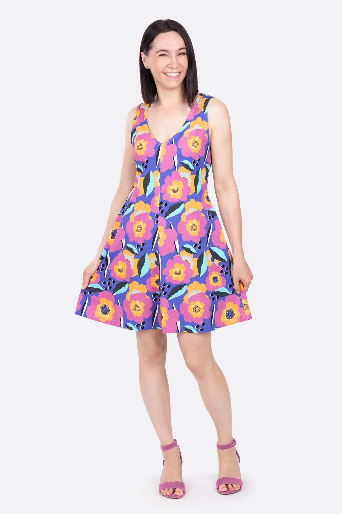 Schnittmuster Sommerkleid Hänger aus Jersey nähen