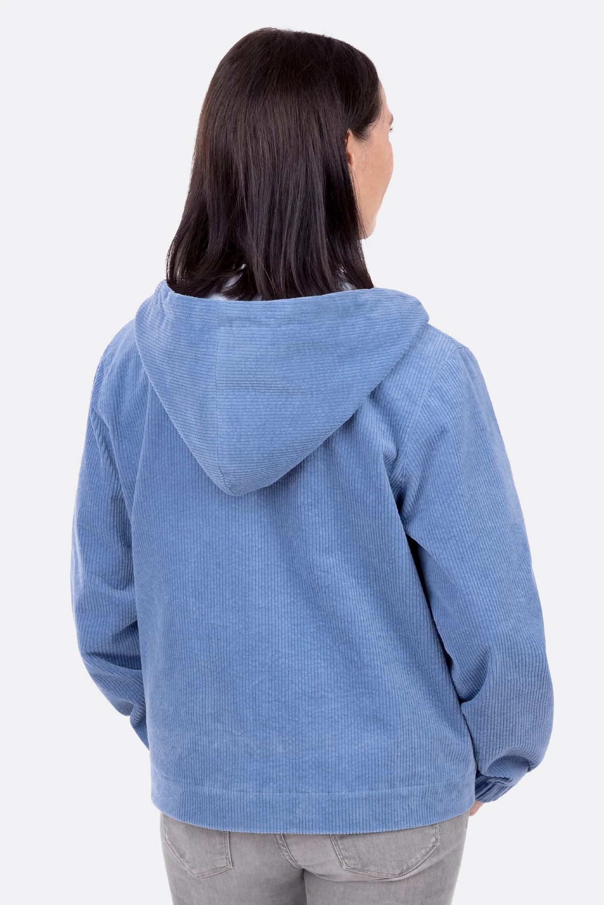 Damenjacke Cordstoff mit Kapuze Schnittmuster