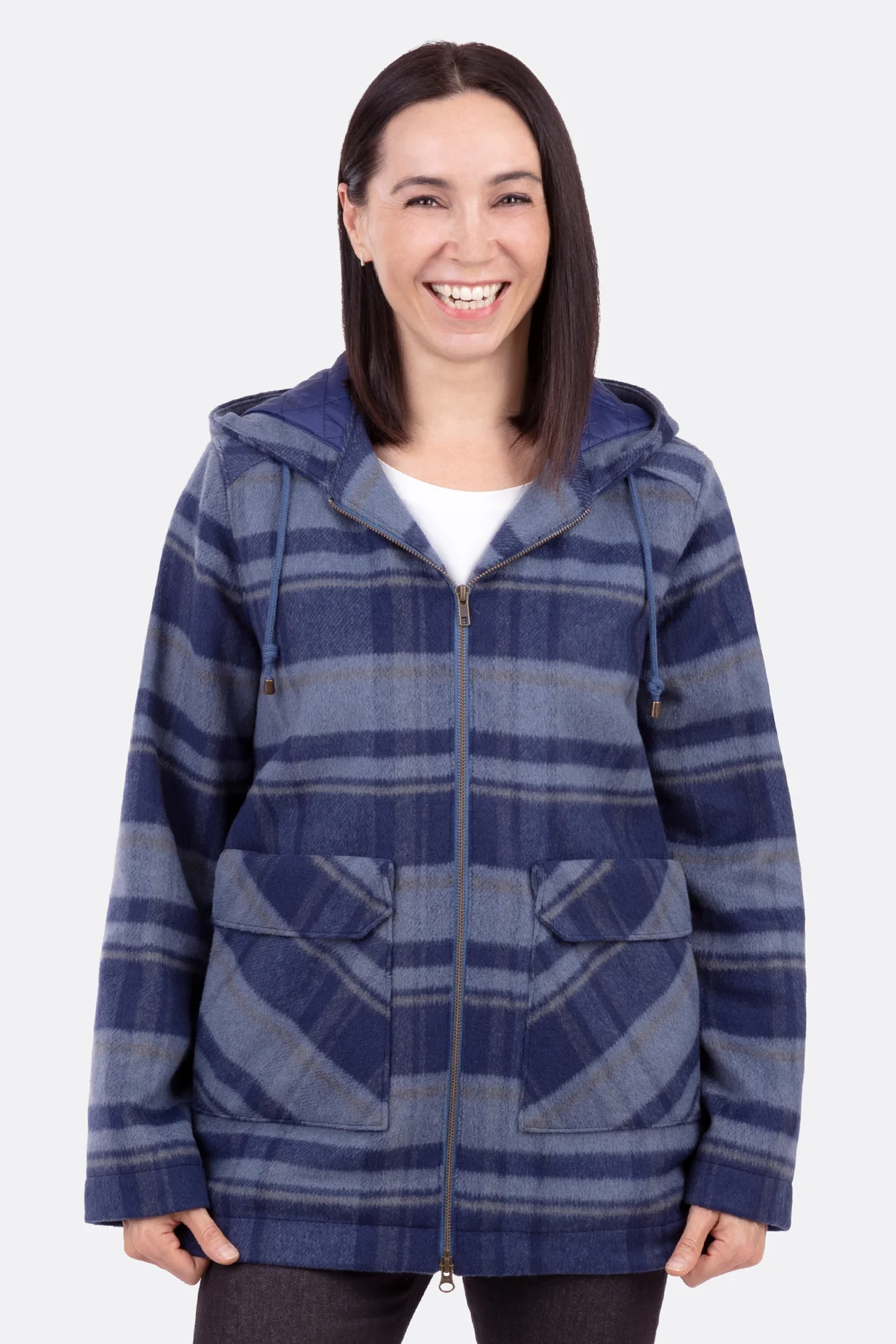 Schnittmuster Damenjacke Mantelflausch Karo selber nähen