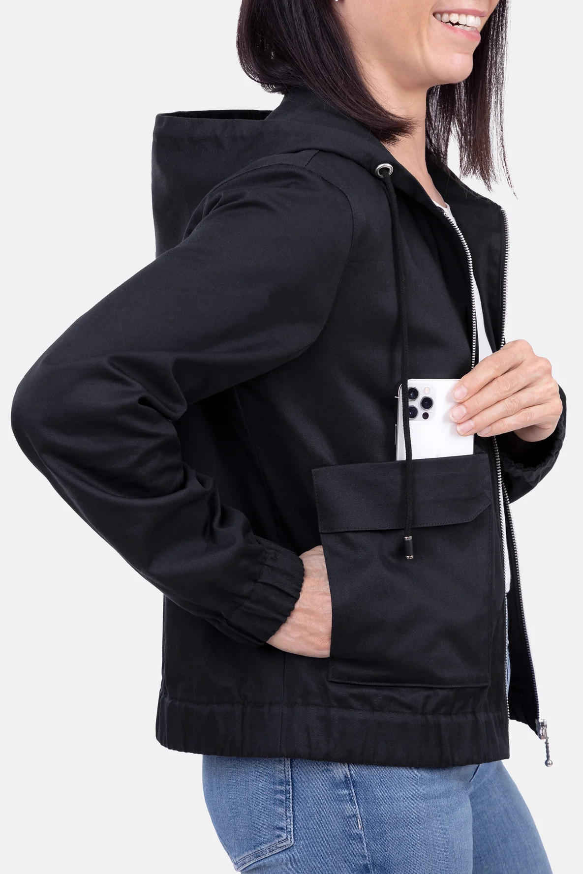 Schnittmuster für Jackentasche mit praktischem Geheimfach