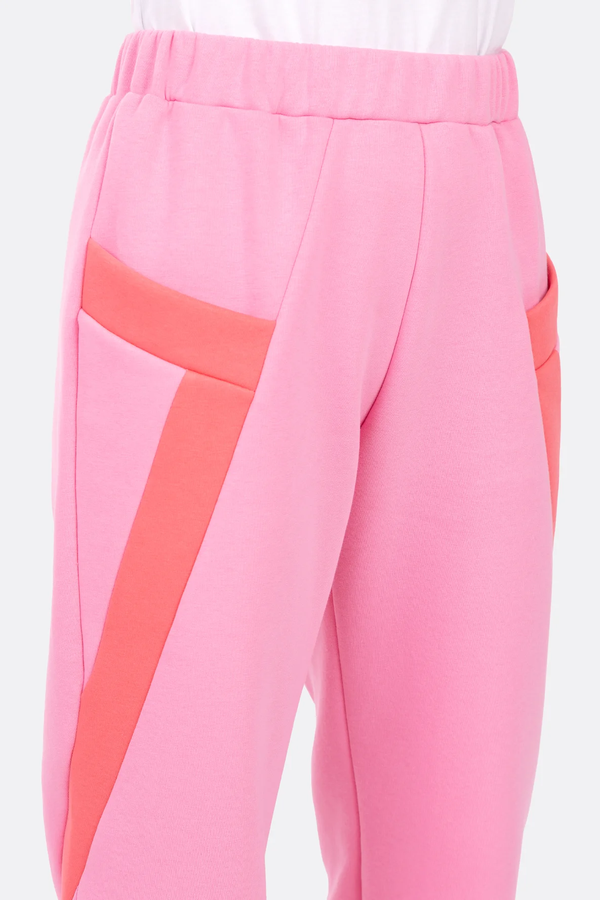 Damen Jogginghose mit Teilung Taschen Gummibund nähen