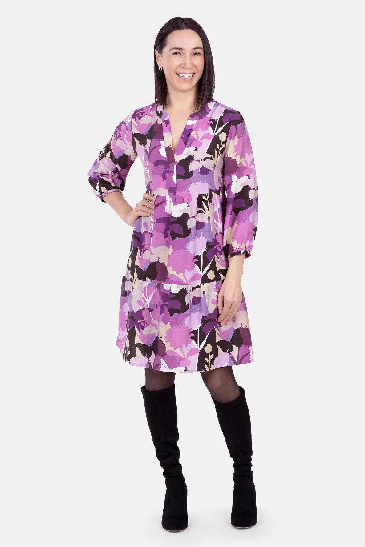 Damenschnittmuster Stufenkleid Angel