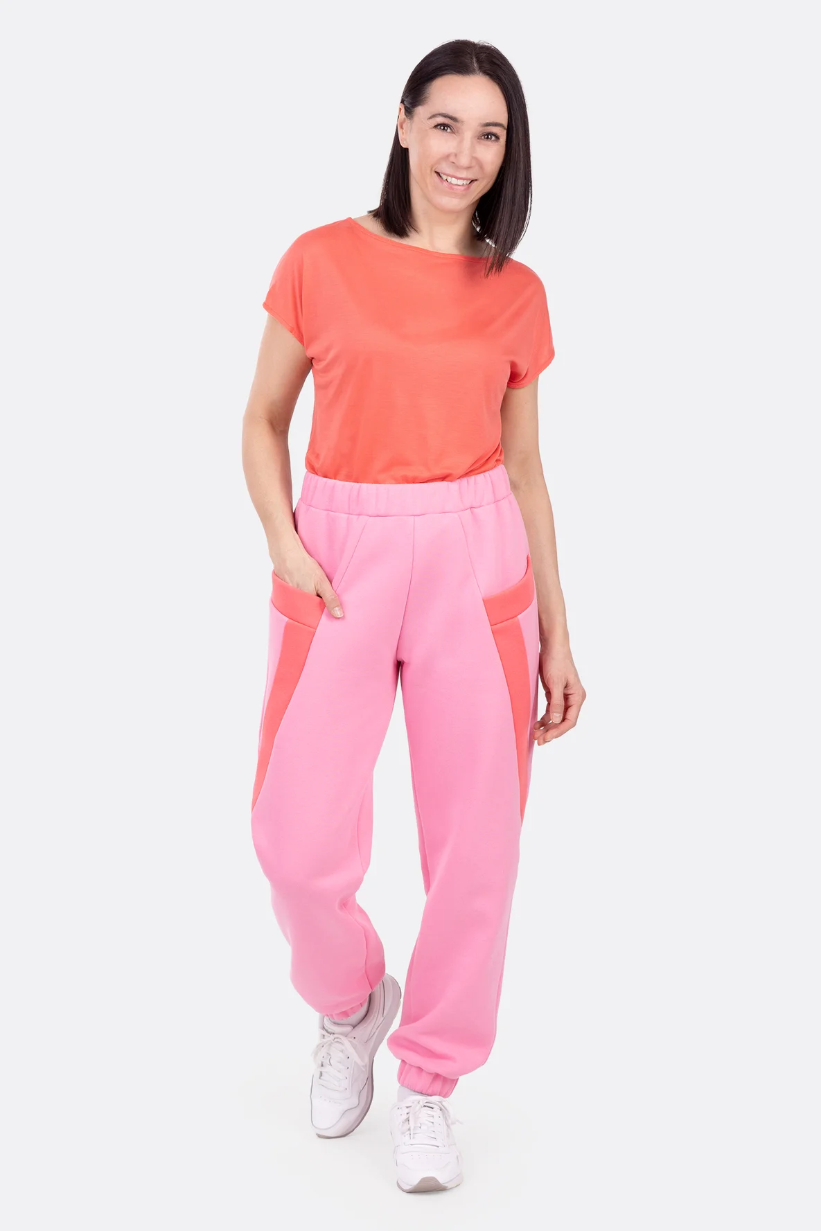 Jogginghosen Schnittmuster oversized Teilung heavy Sweat nähen