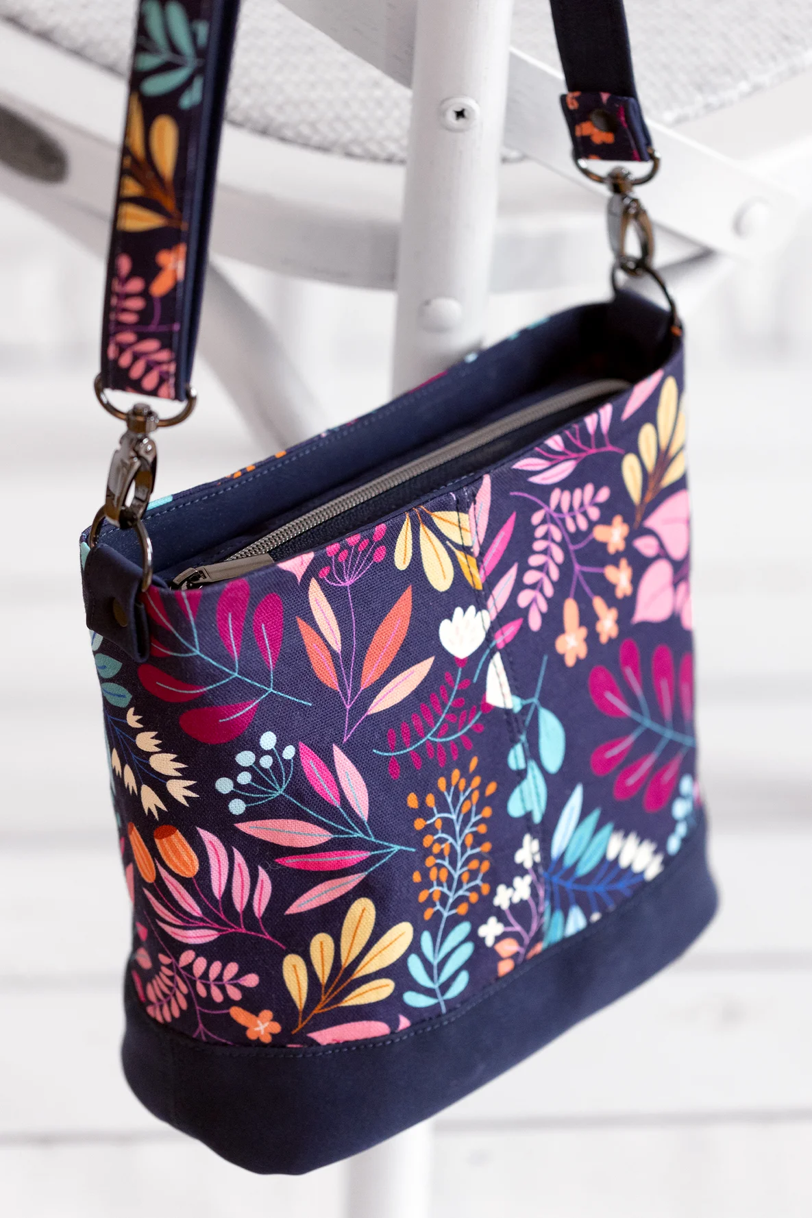 Schnittmuster Handtasche mit Reißverschluss Anleitung