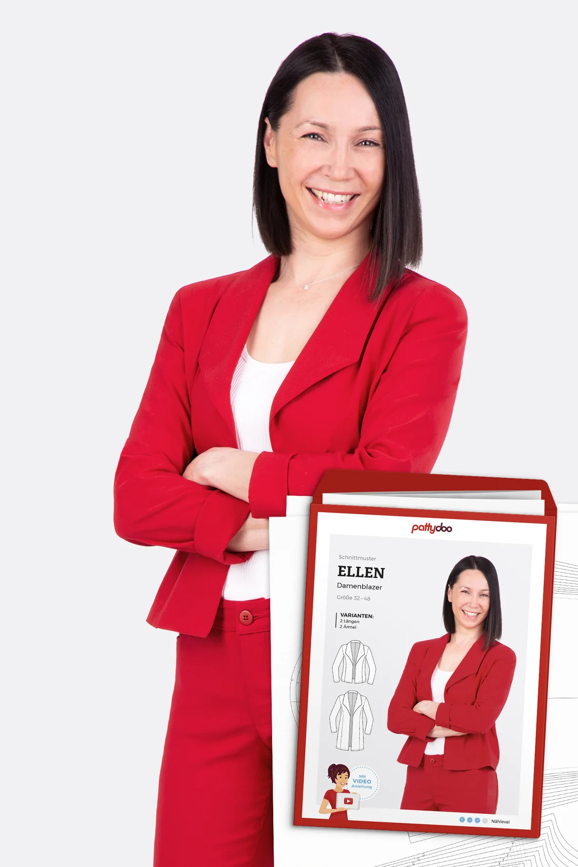 Papierschnittmuster Ellen Blazer selber naehen