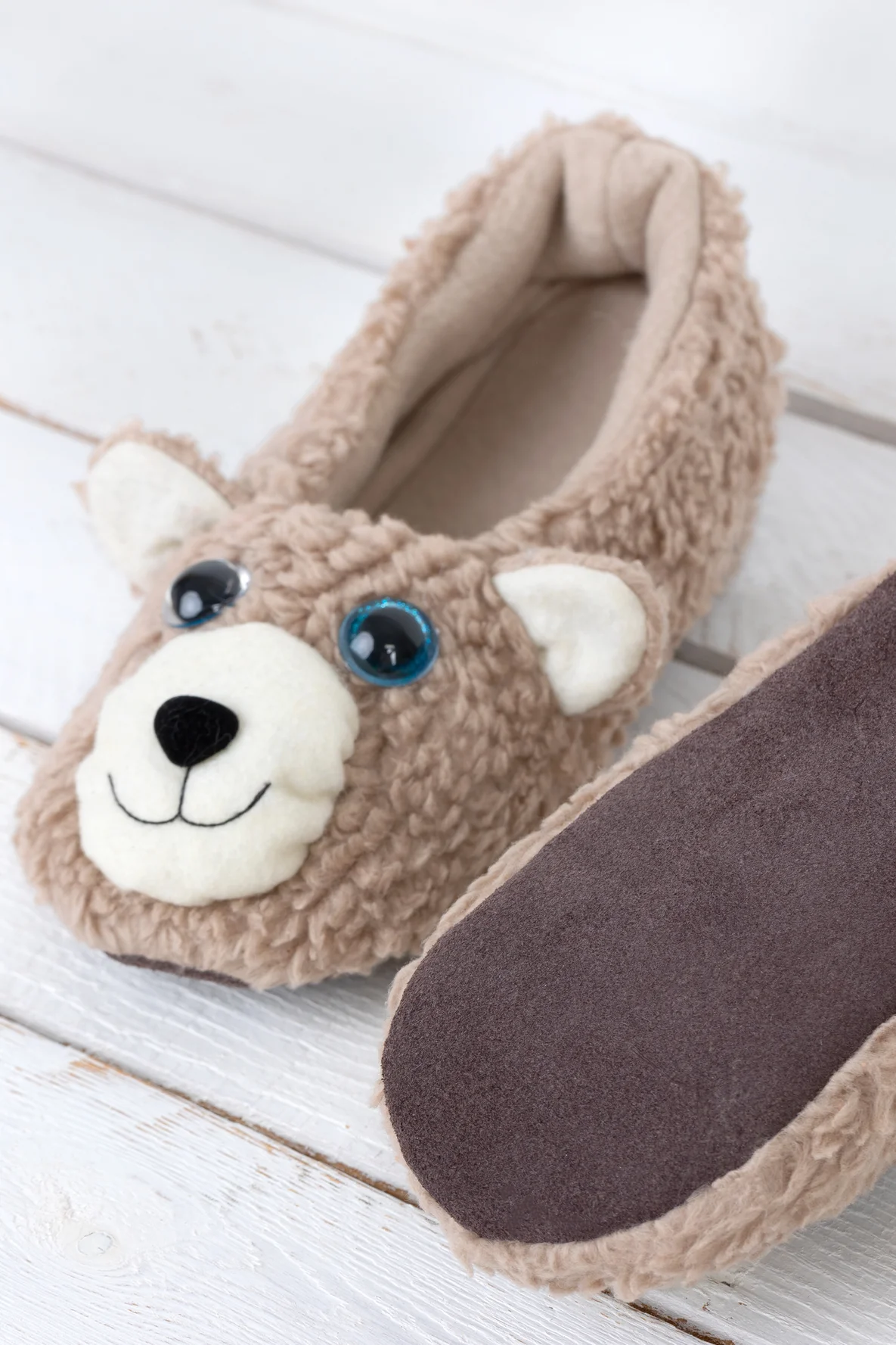 Schnittmuster Hausschuhe Teddygesicht Videoanleitung