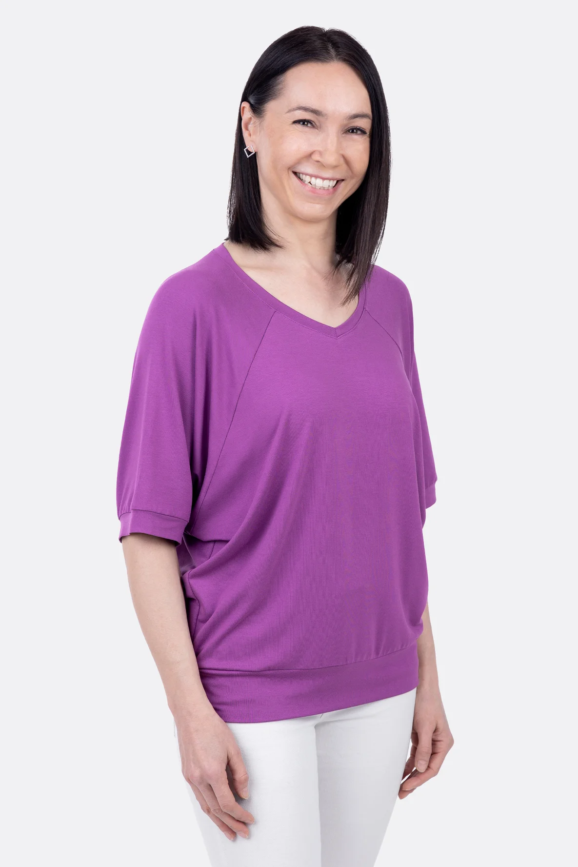 Schnittmuster Damenshirt elegant Viskosejersey nähen