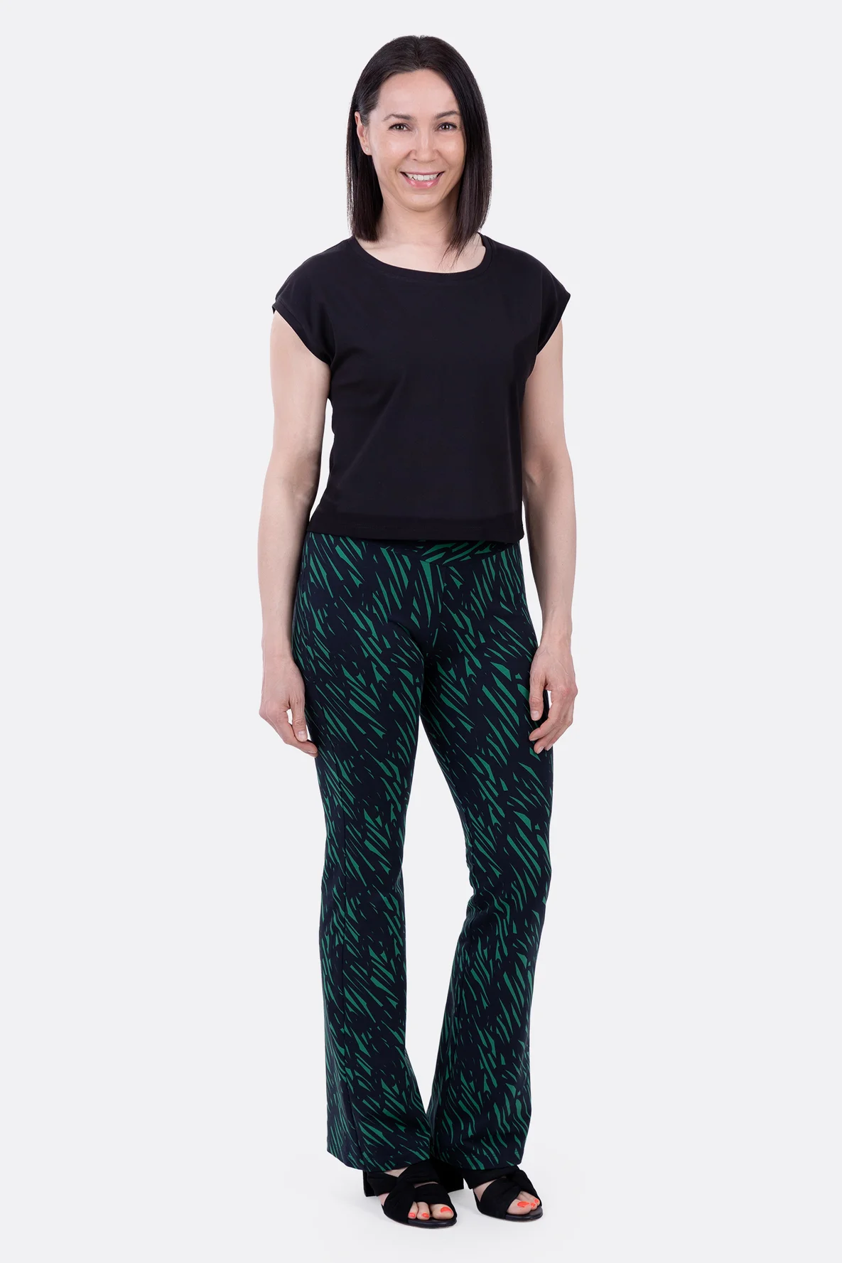 Damen Schnittmuster Flared Leggings selber nähen