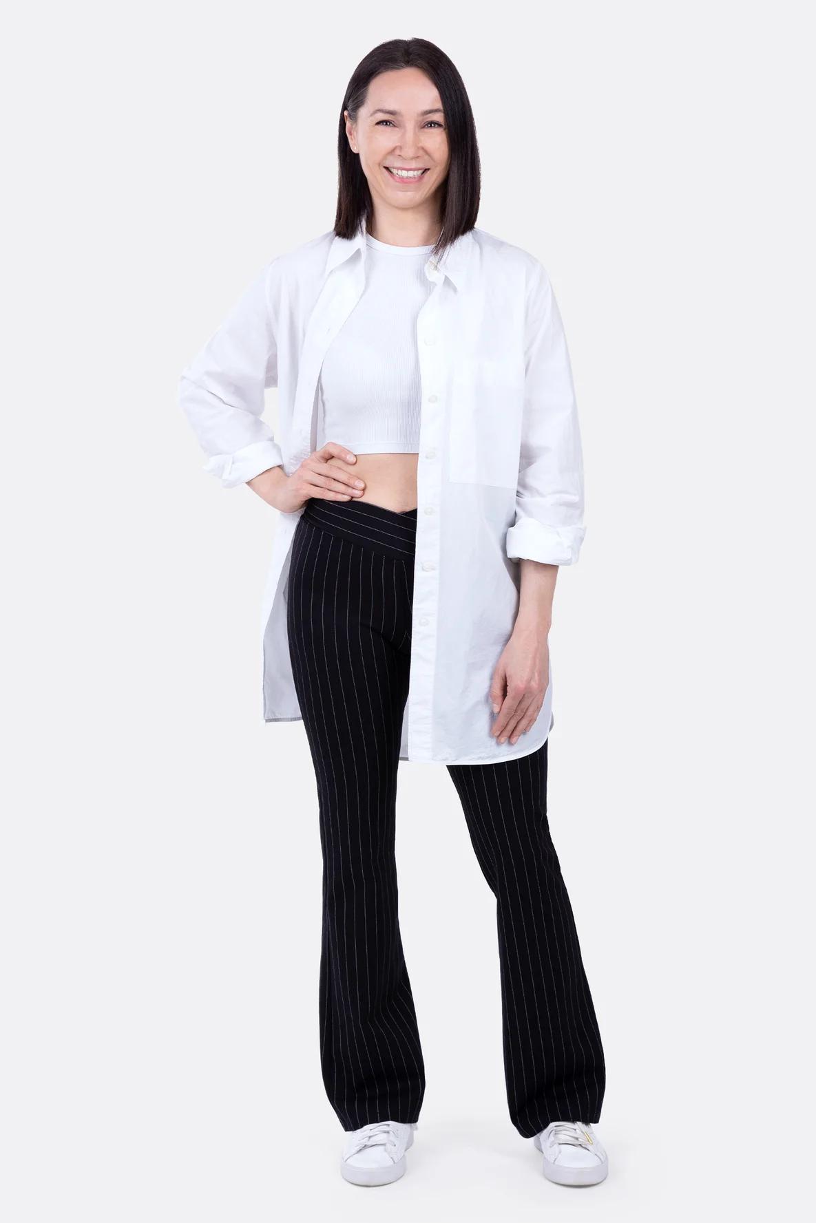 Schnittmuster Business-Outfit Romanit Jersey Hose nähen