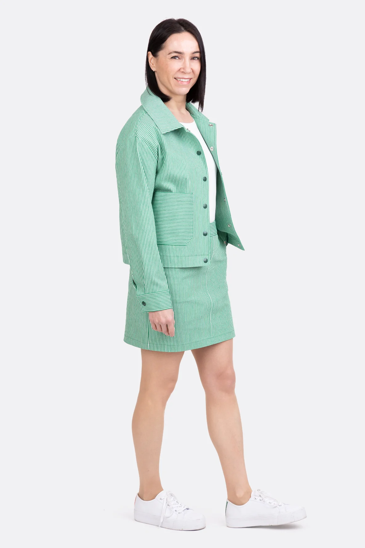 Schnittmuster Hemdjacke Oshkosh Denim nähen