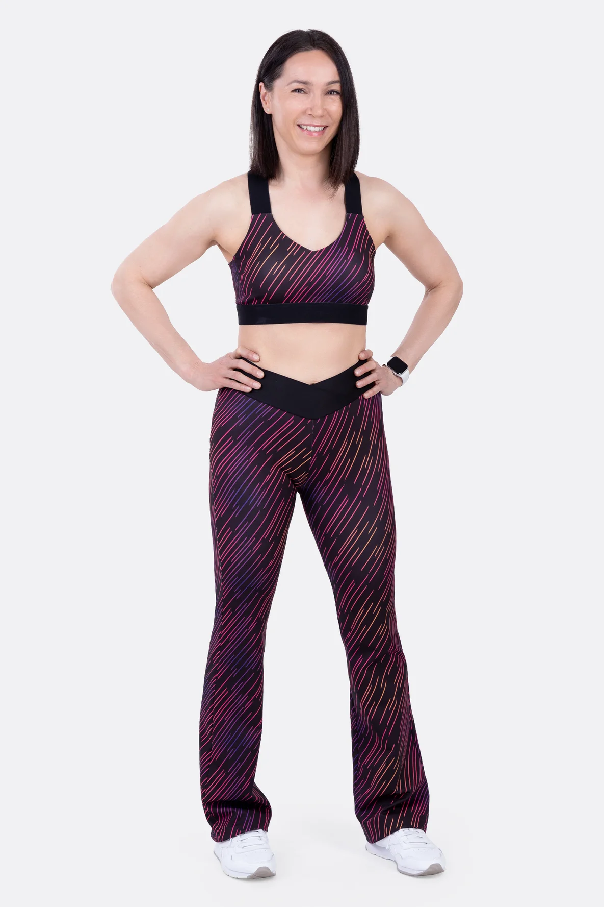 Sportoutfit nähen mit Videoanleitung Schnittmuster Leggings