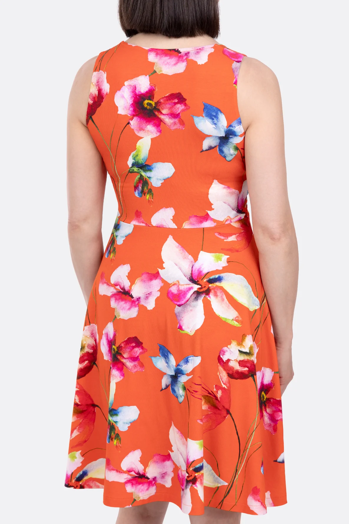 Anleitung Jerseykleid Schnittmuster Rücken mit Taillennaht