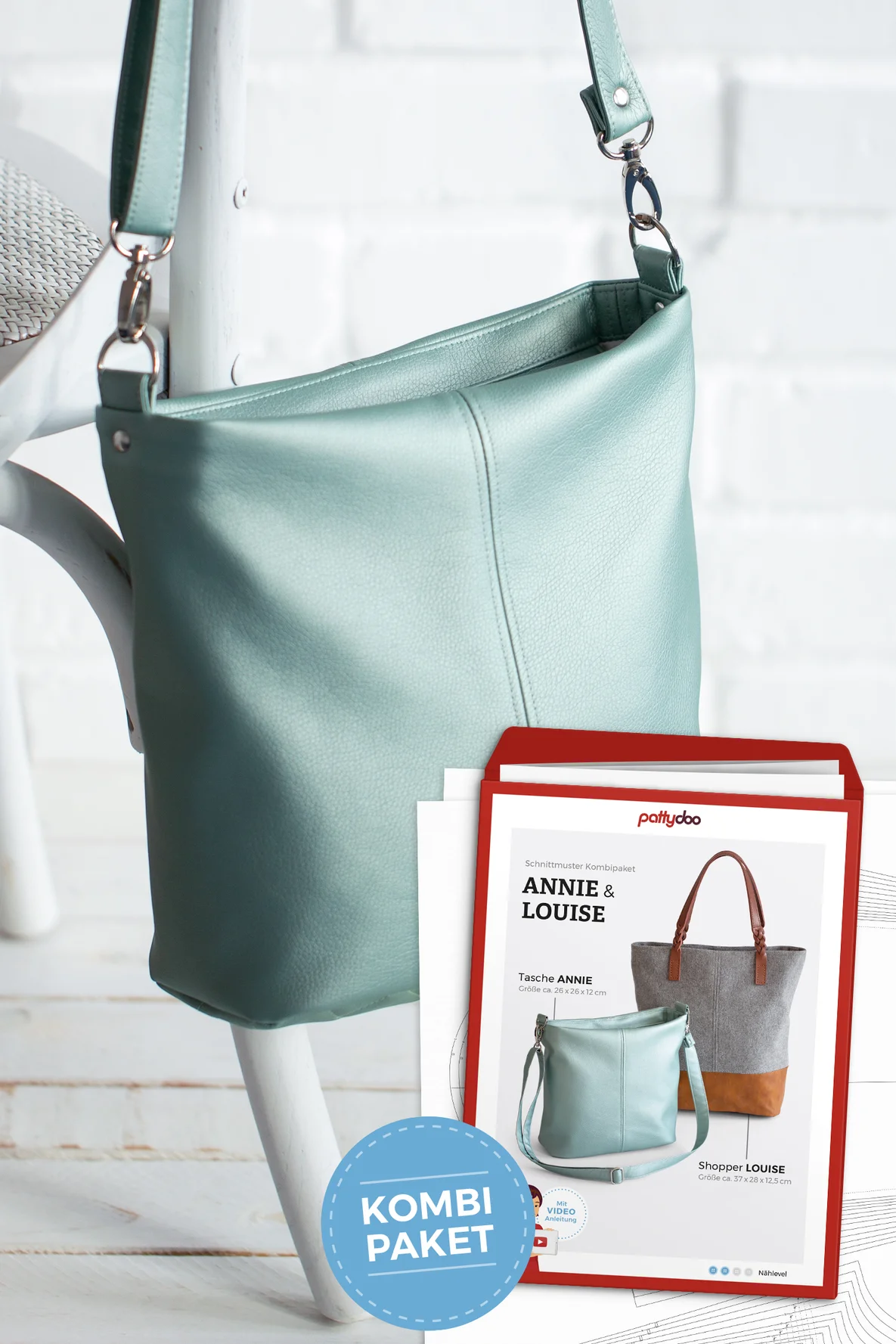 Papierschnittmuster Annie & Louise Tasche selber nähen