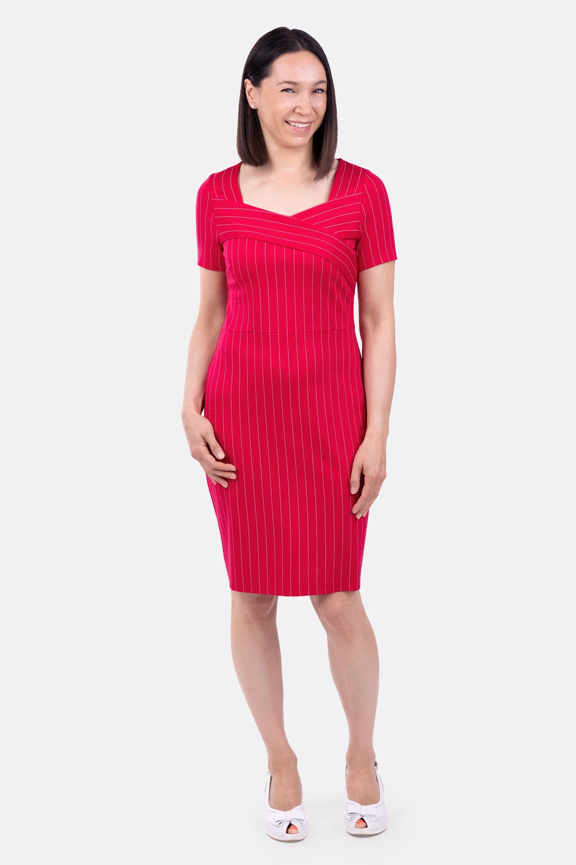 Schnittmuster Etuikleid Romanit Jersey Business Outfit nähen