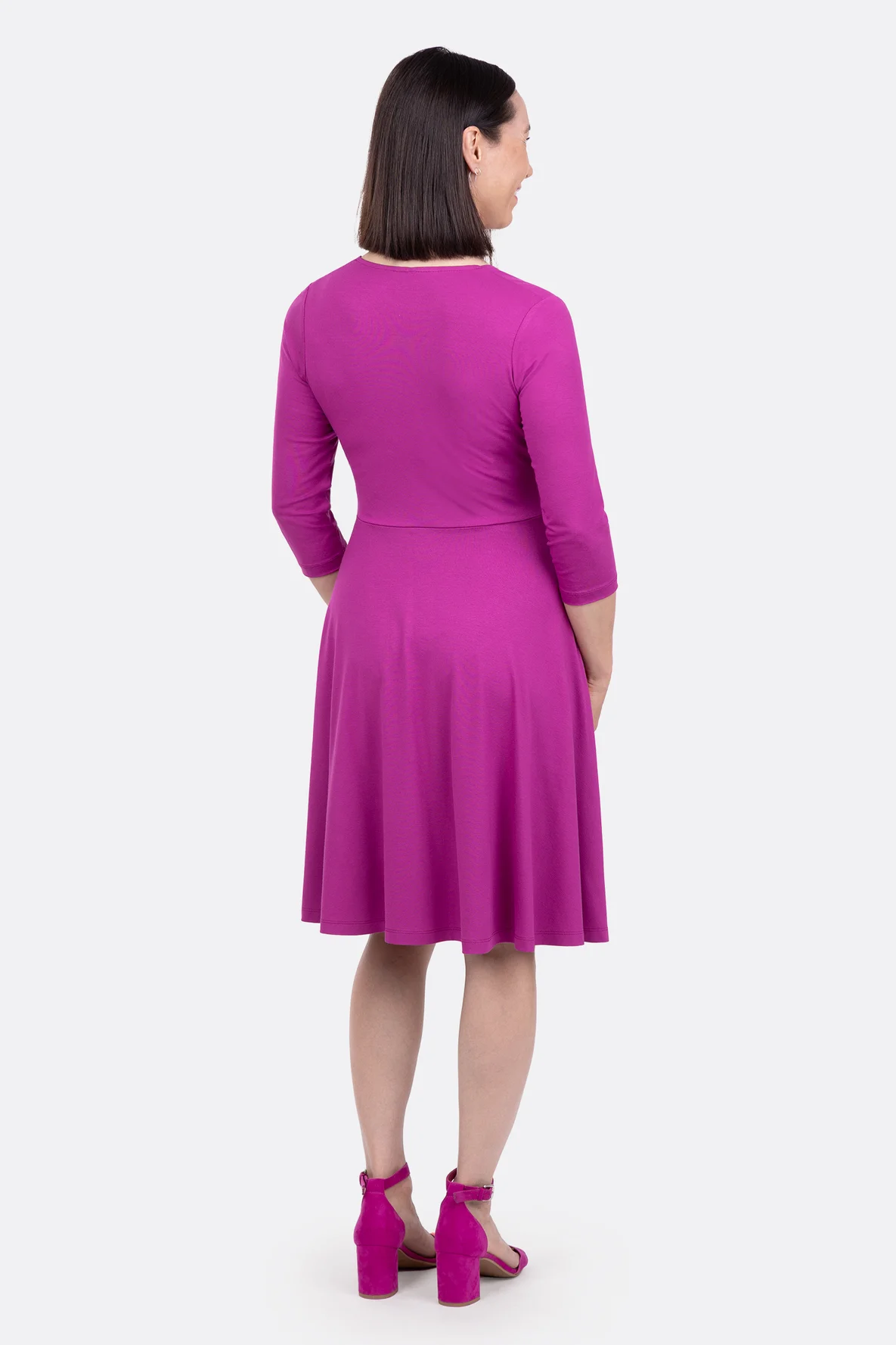 Schnittmuser Jerseykleid Rücken Teilungsnaht nähen