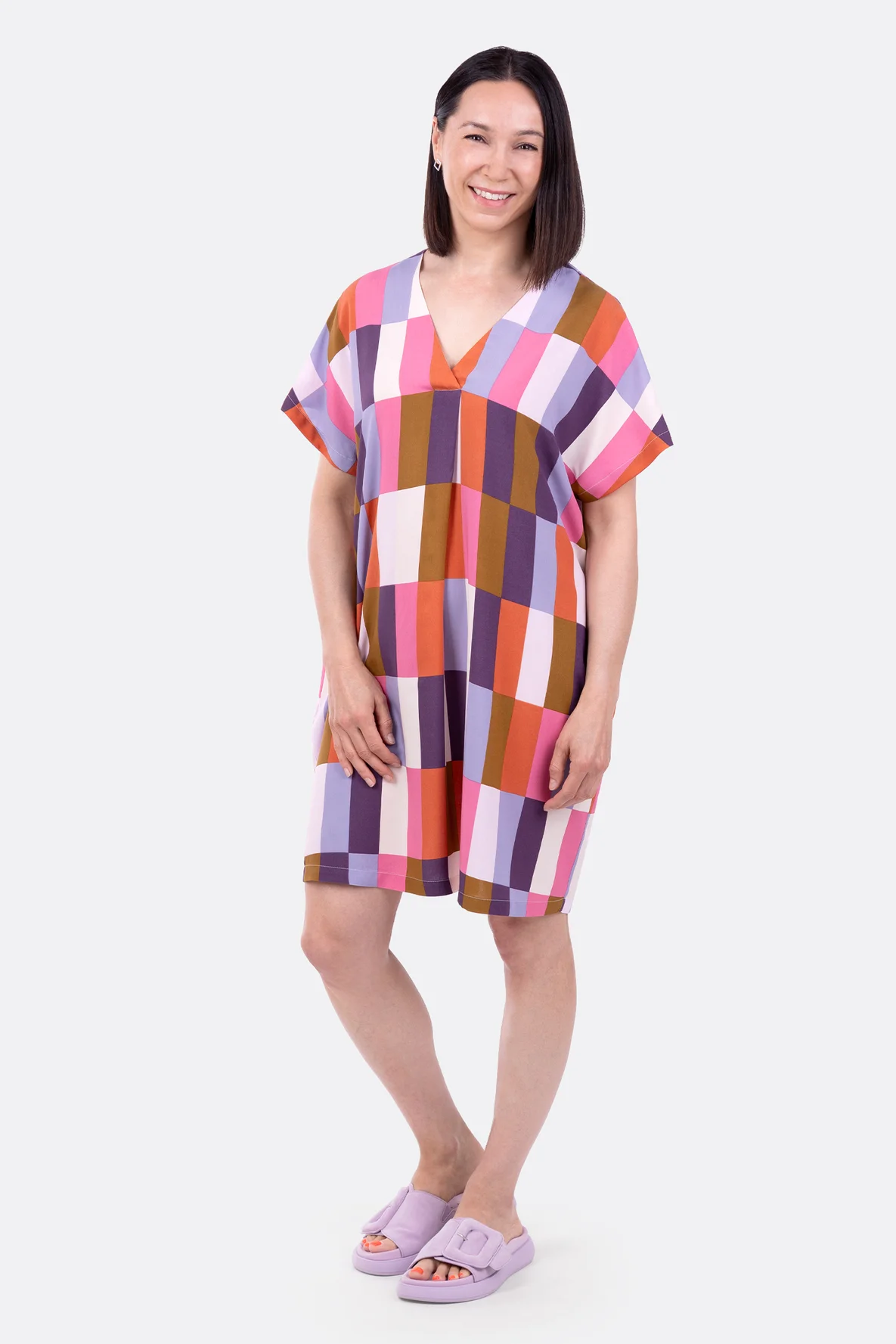 Schnittmuster Kaftan Strandkleid aus Webware nähen