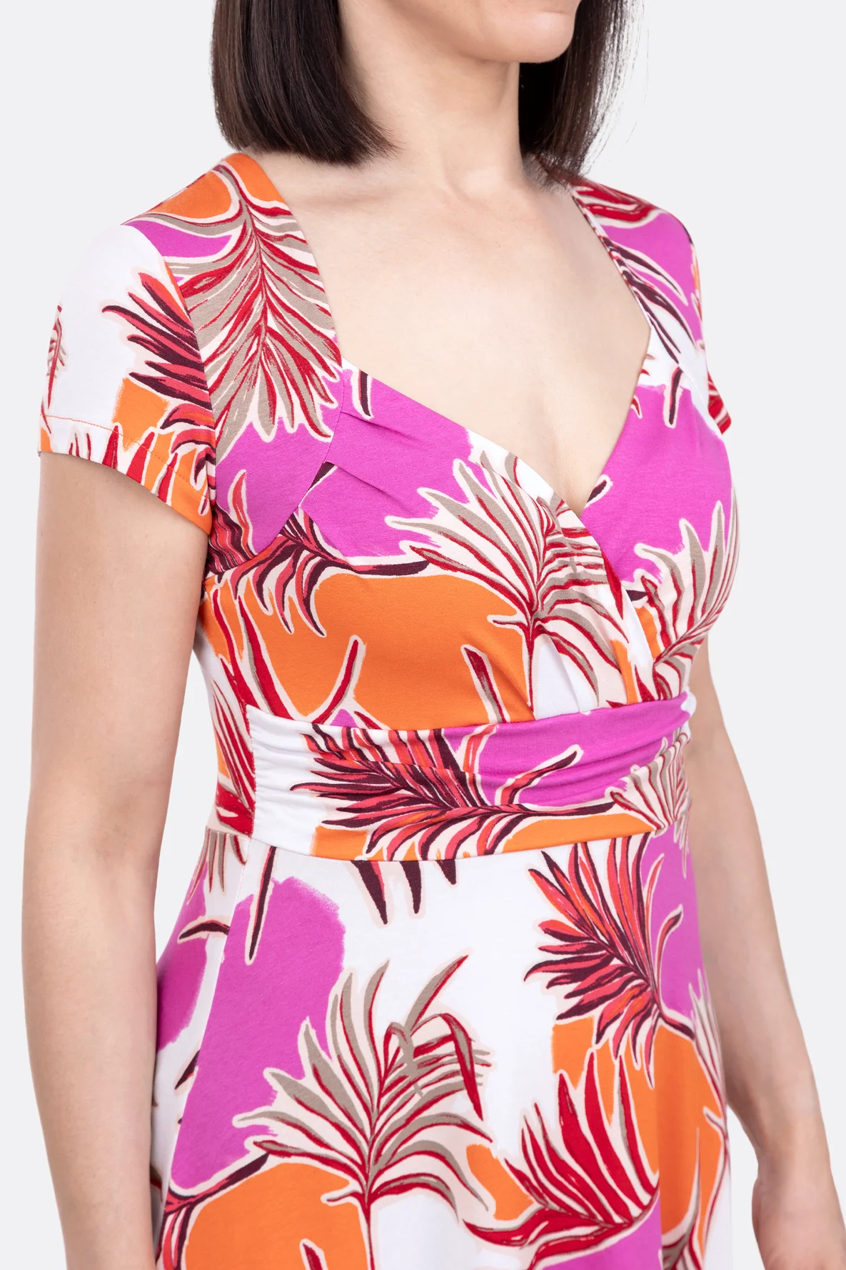 Schnittmuster Kleid Herzausschnit Drapierung nähen