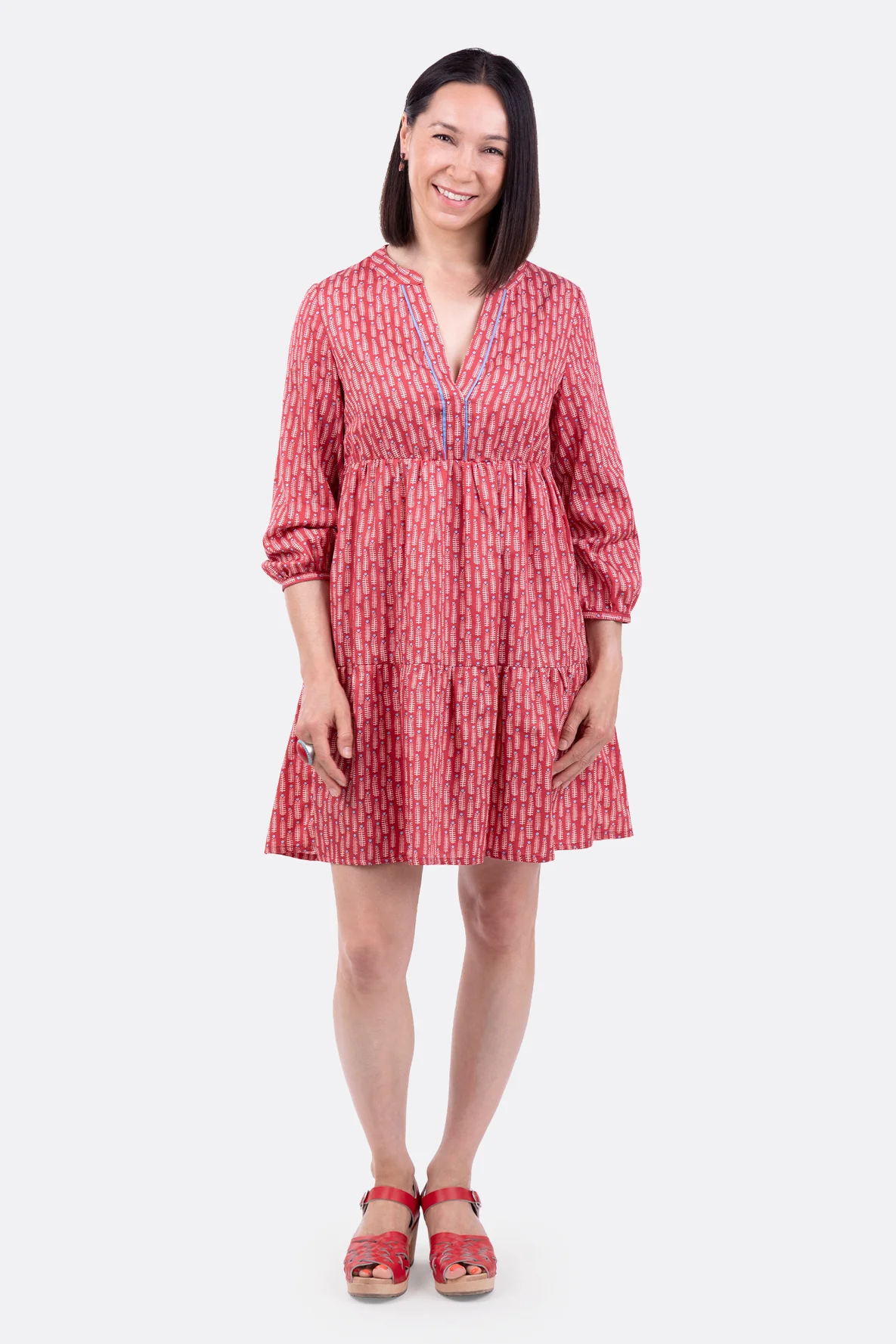 Schnittmuster Tunikakleid Sommerlich Boho-Style selber nähen