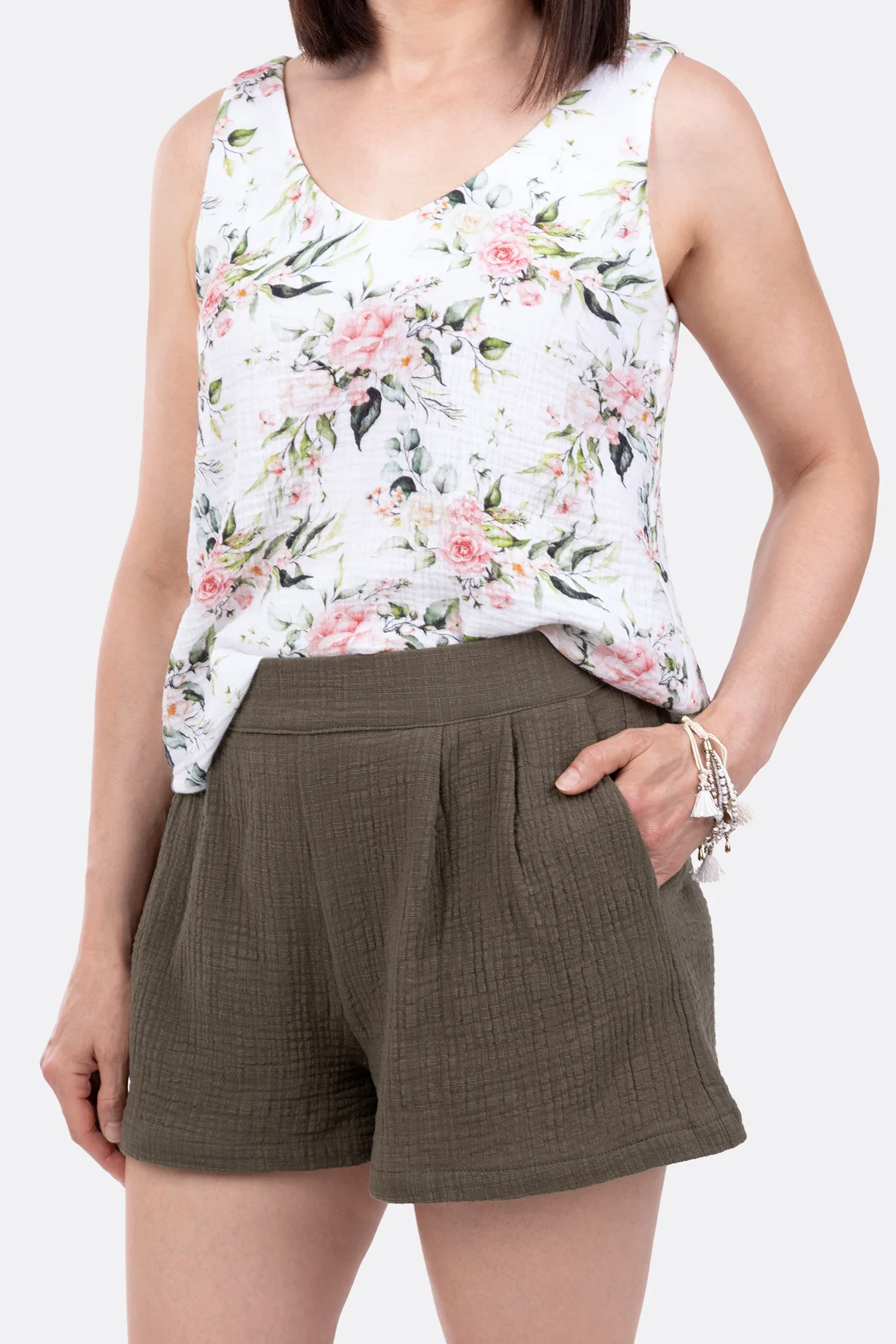 Schnittmuster Shorts Musselin selber nähen