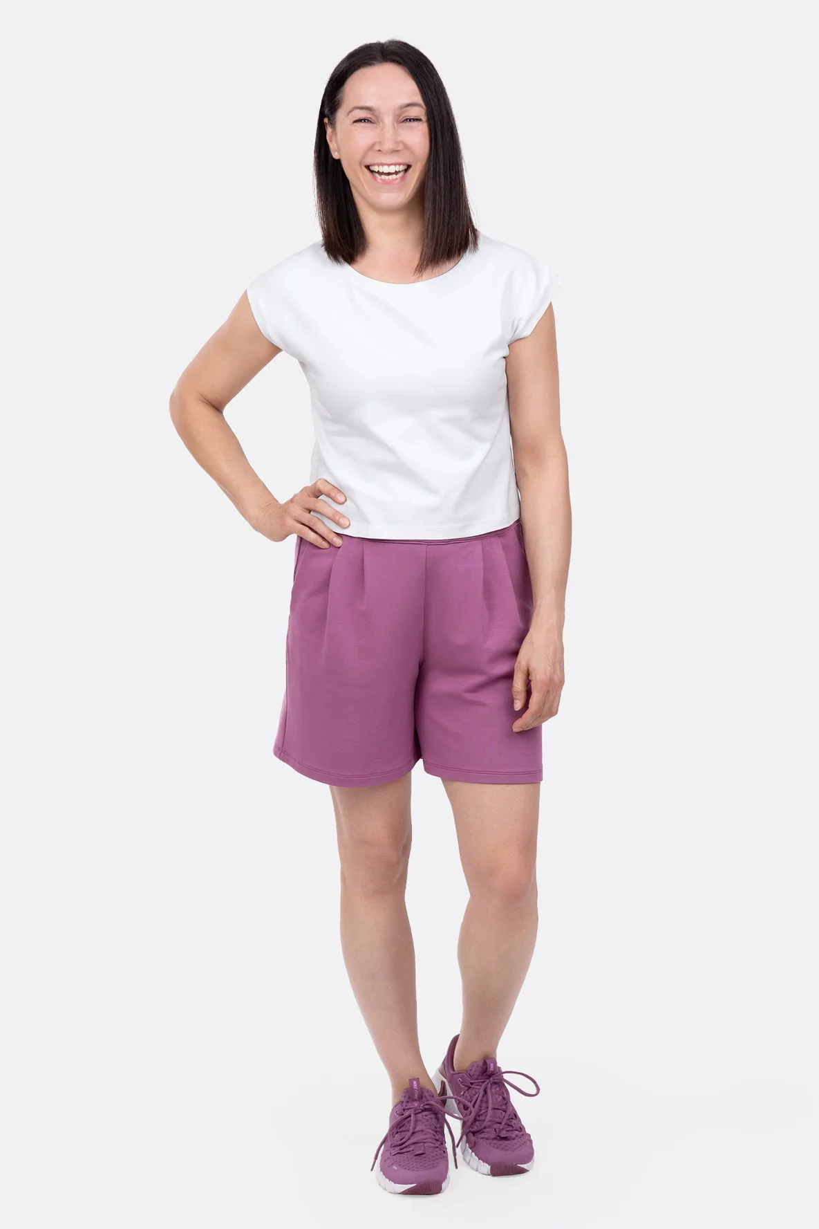 Sportliche Bermudas für Damen aus Sweat
