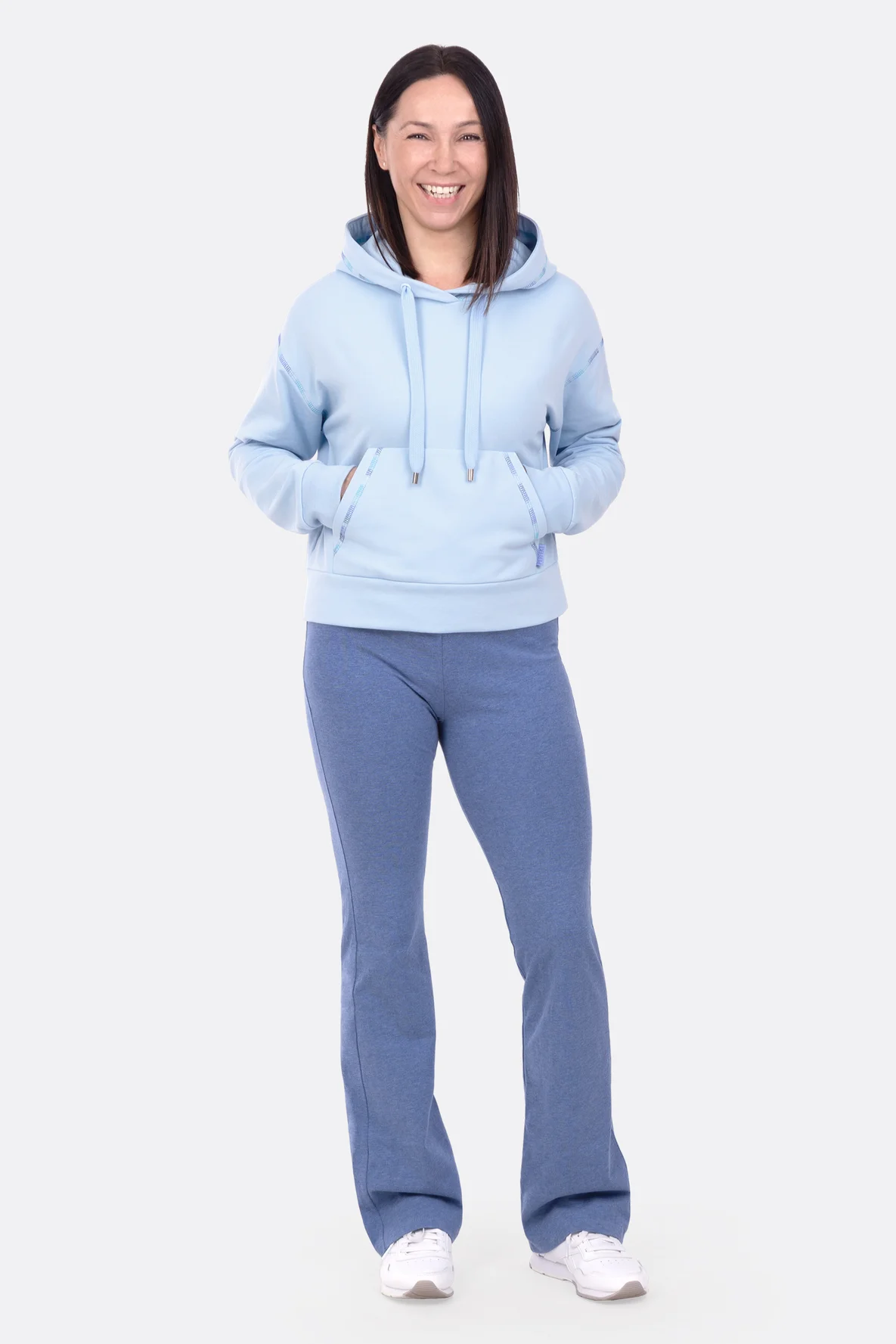 Schnittmuster Cropped Hoodie Leggings Outfit Anleitung