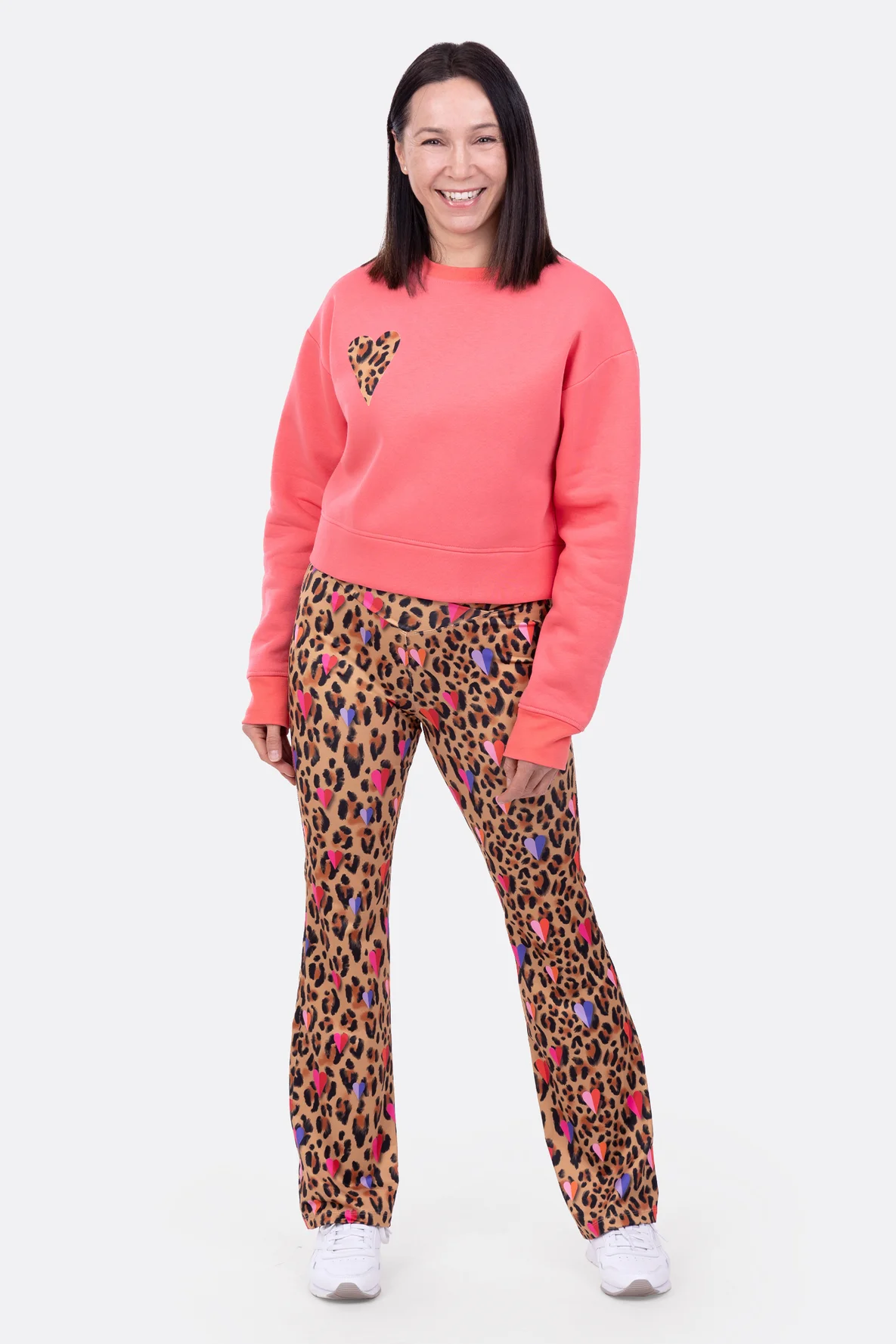 Damenleggings Schnittmuster Flared Jersey nähen