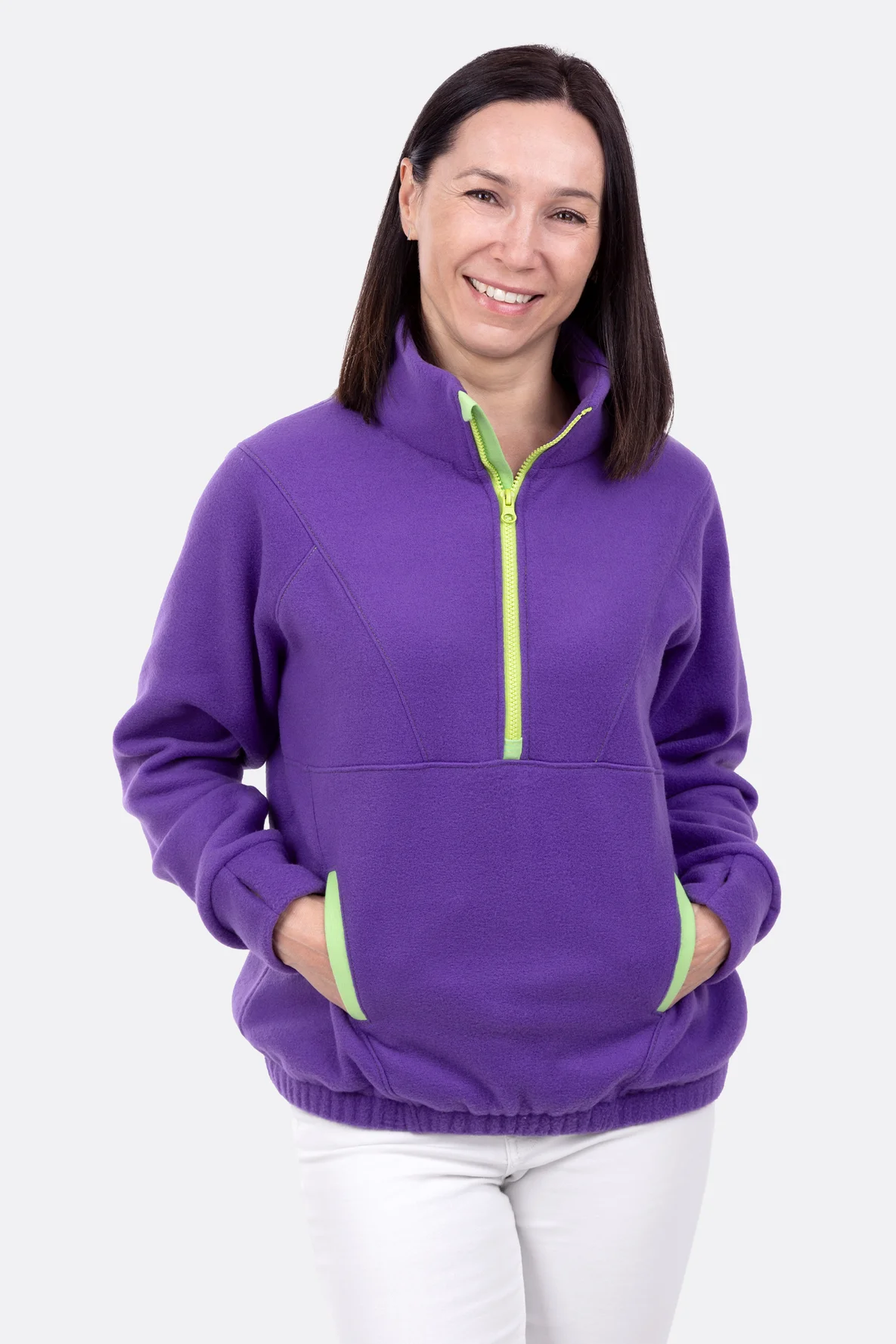 Fleecepullover "Tabea" aus Polarfleece Lila