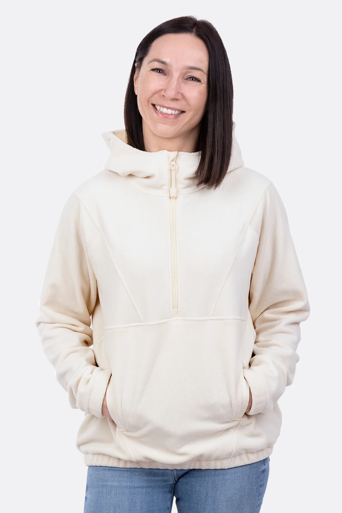 Troyer "Tabea" aus Microfleece Ecru